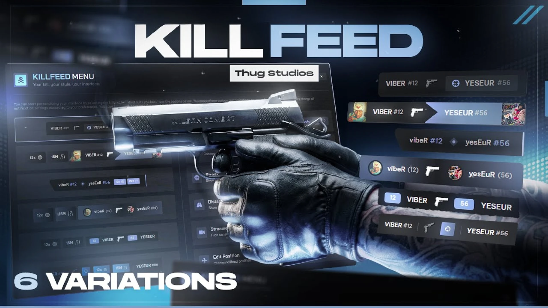 Kill Feed FiveM script — on-screen kill feed showing takedowns