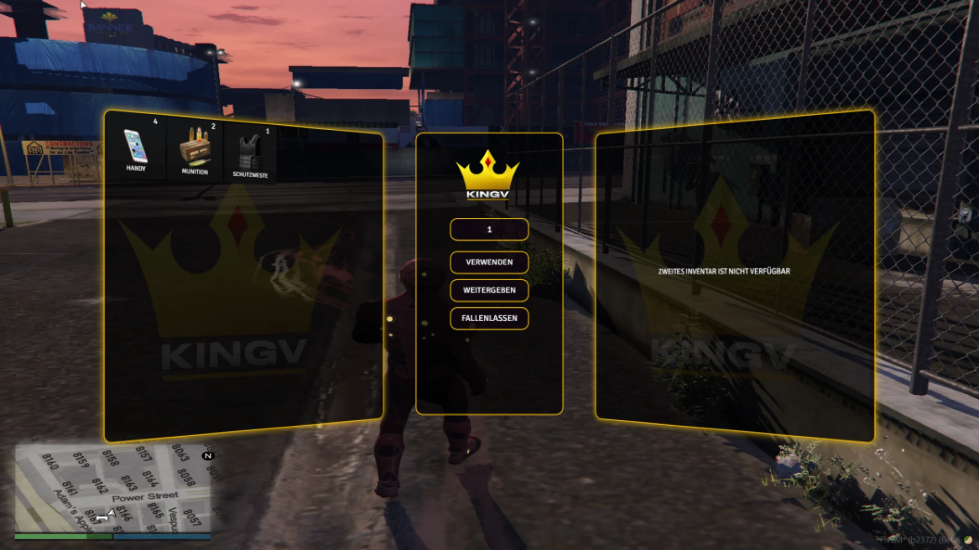 King inventory system drag and drop grid in FiveM