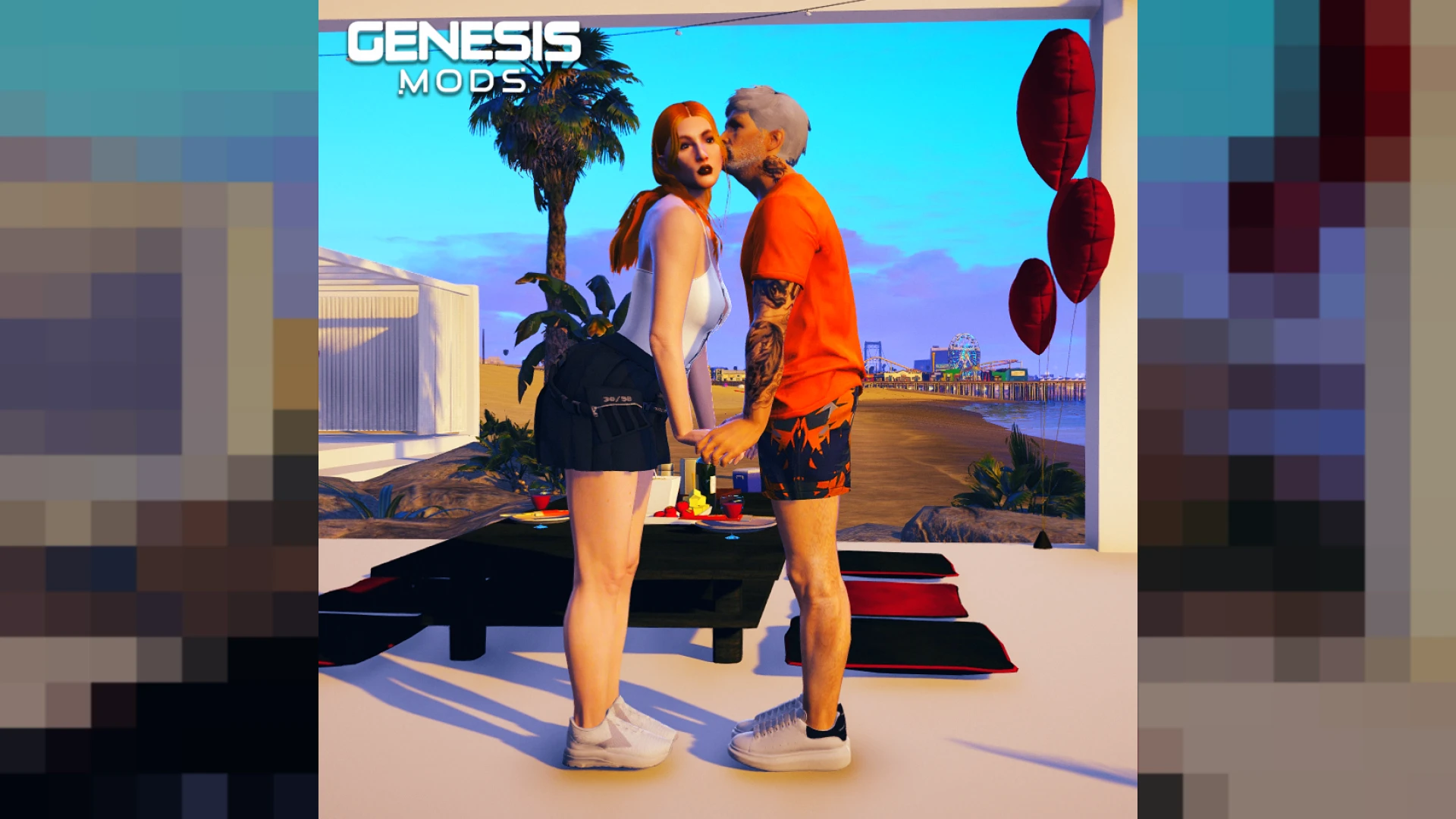 Kiss pose pack synced couple animation for FiveM