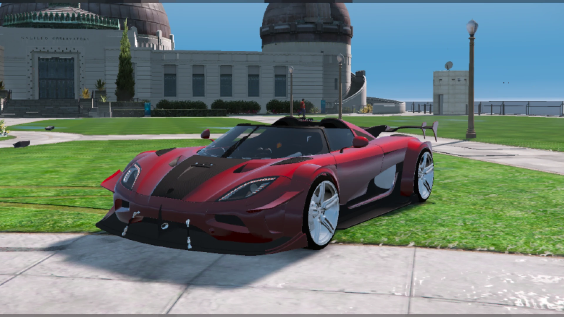 Koenigsegg Agera wide body FiveM hypercar in carbon finish