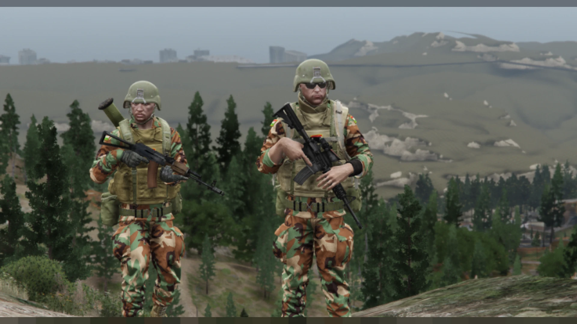 Kurdish Peshmerga EUP uniforms and vests for FiveM MP male ped