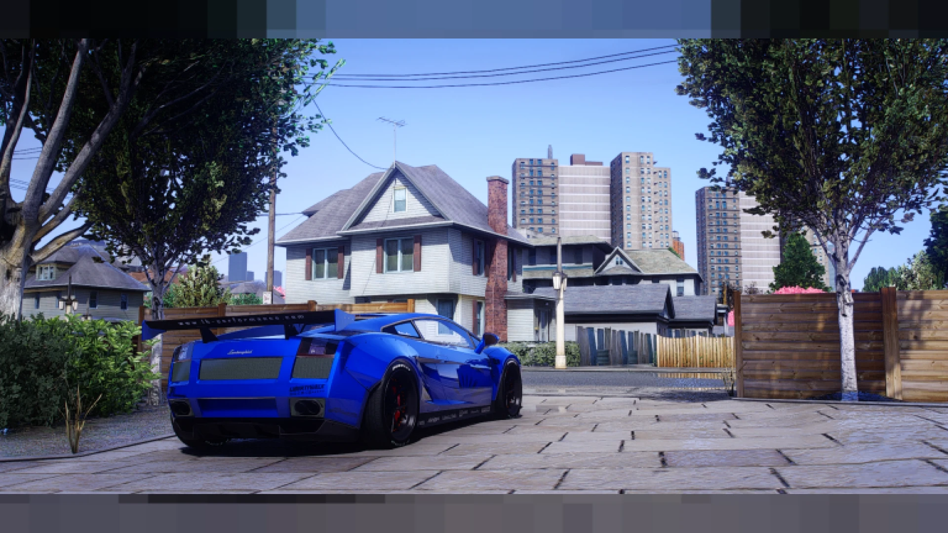 Gallardo Liberty Walk widebody supercar for FiveM