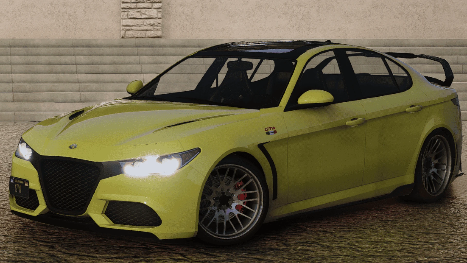 Lampadati Komoda GTA lore-friendly sports saloon in FiveM — view 2