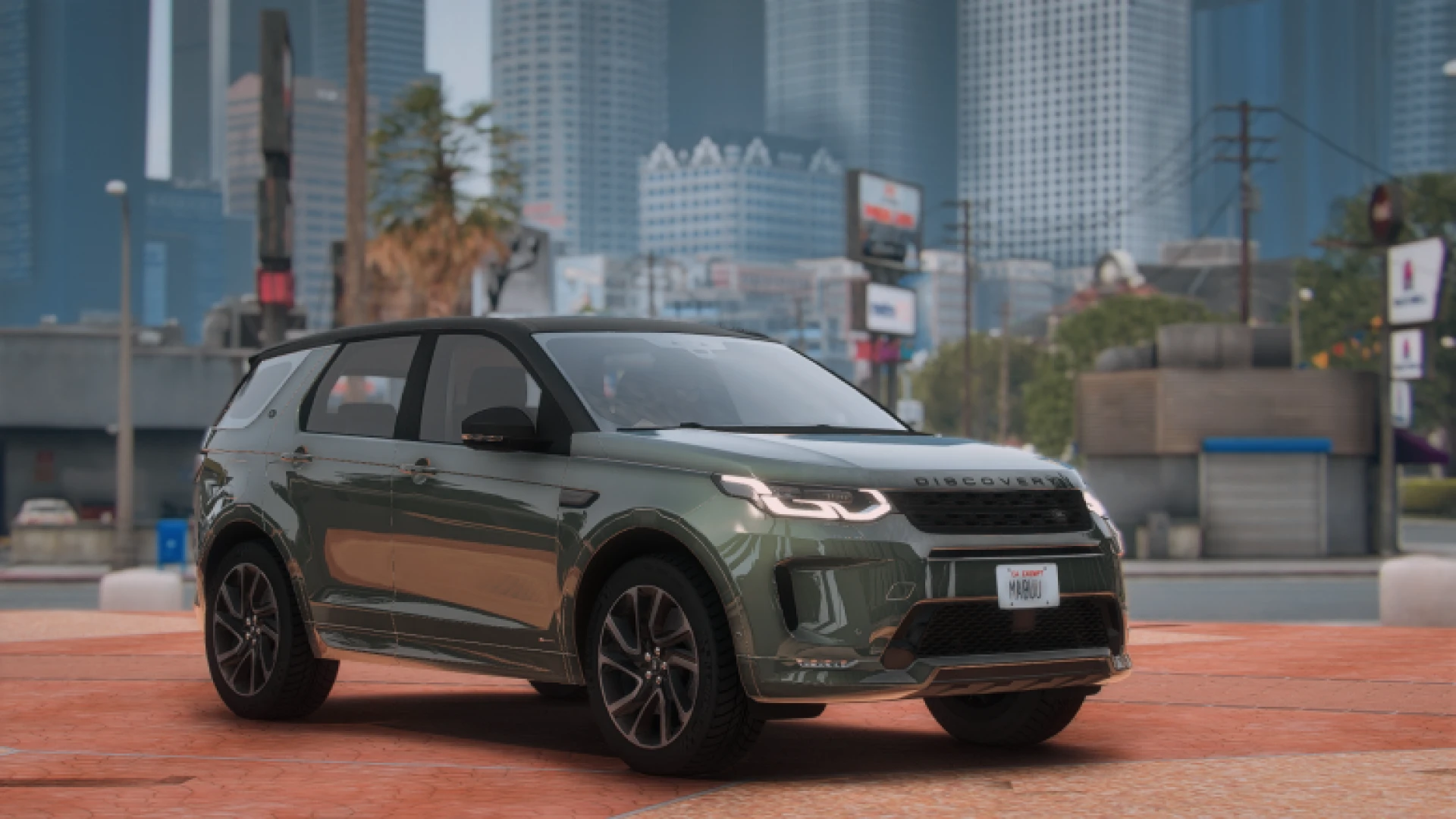Land Rover Discovery Sport 2020 family SUV on a suburban road