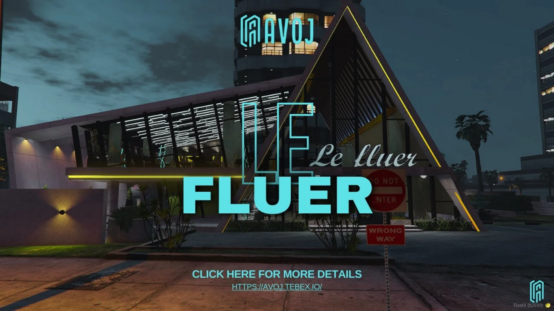 Avoj Le Fluer Restaurant elegant fine dining interior for FiveM