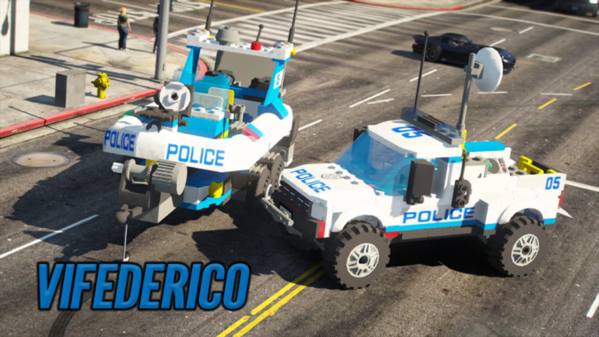 Lego City Police off-road truck for FiveM novelty events