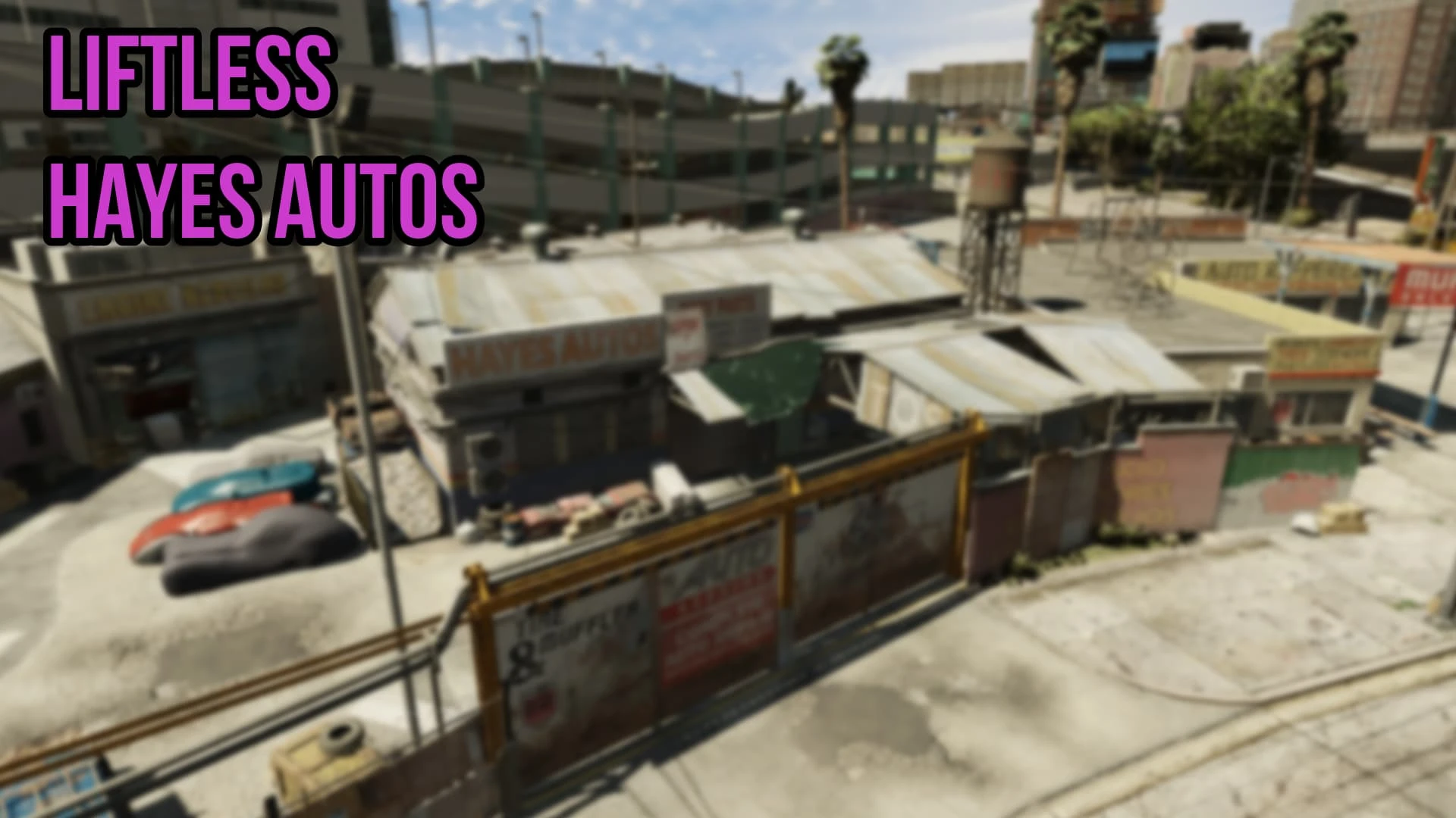Liftless Hayes Auto MLO floor-level mechanic garage in FiveM