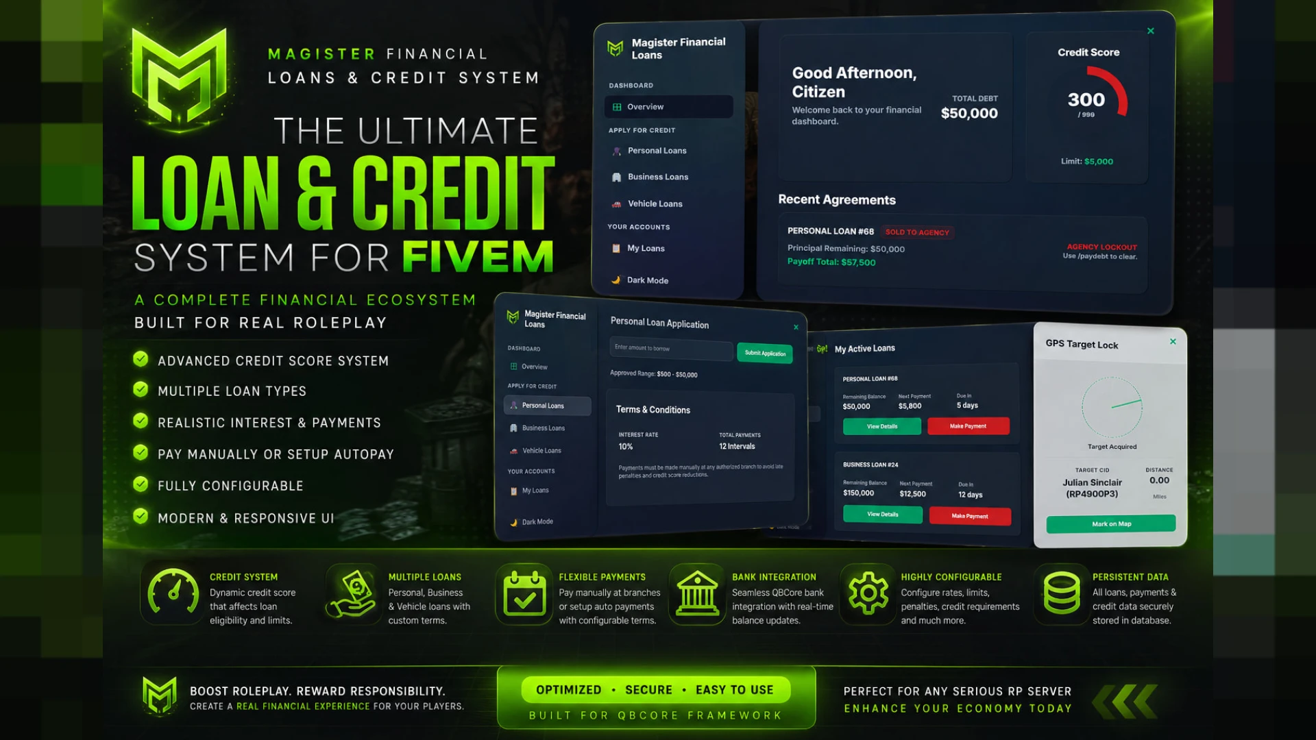 Loans FiveM script — a loan and debt collection office