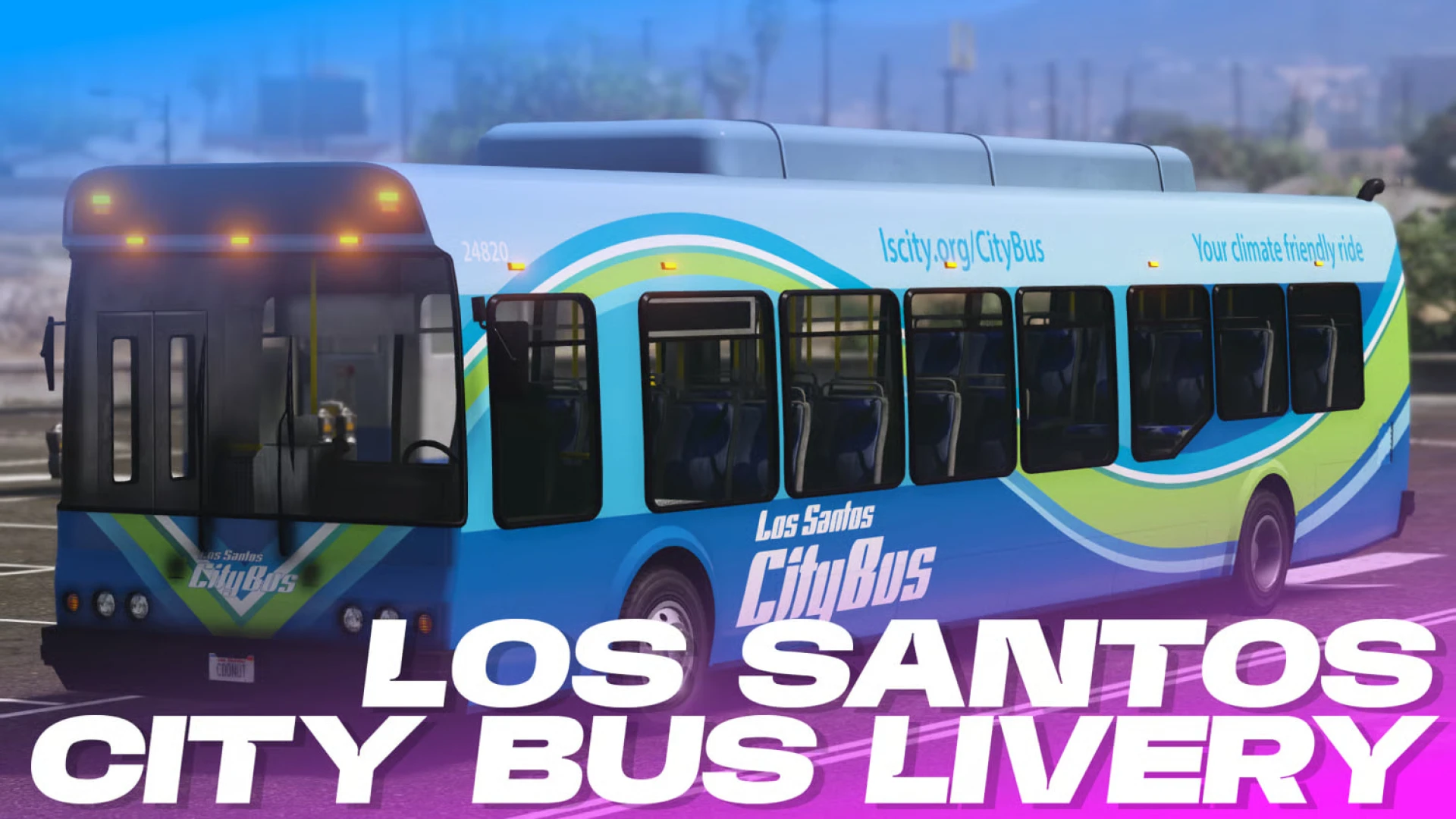 Los Santos City Bus Livery high-quality 4K transit skin for FiveM