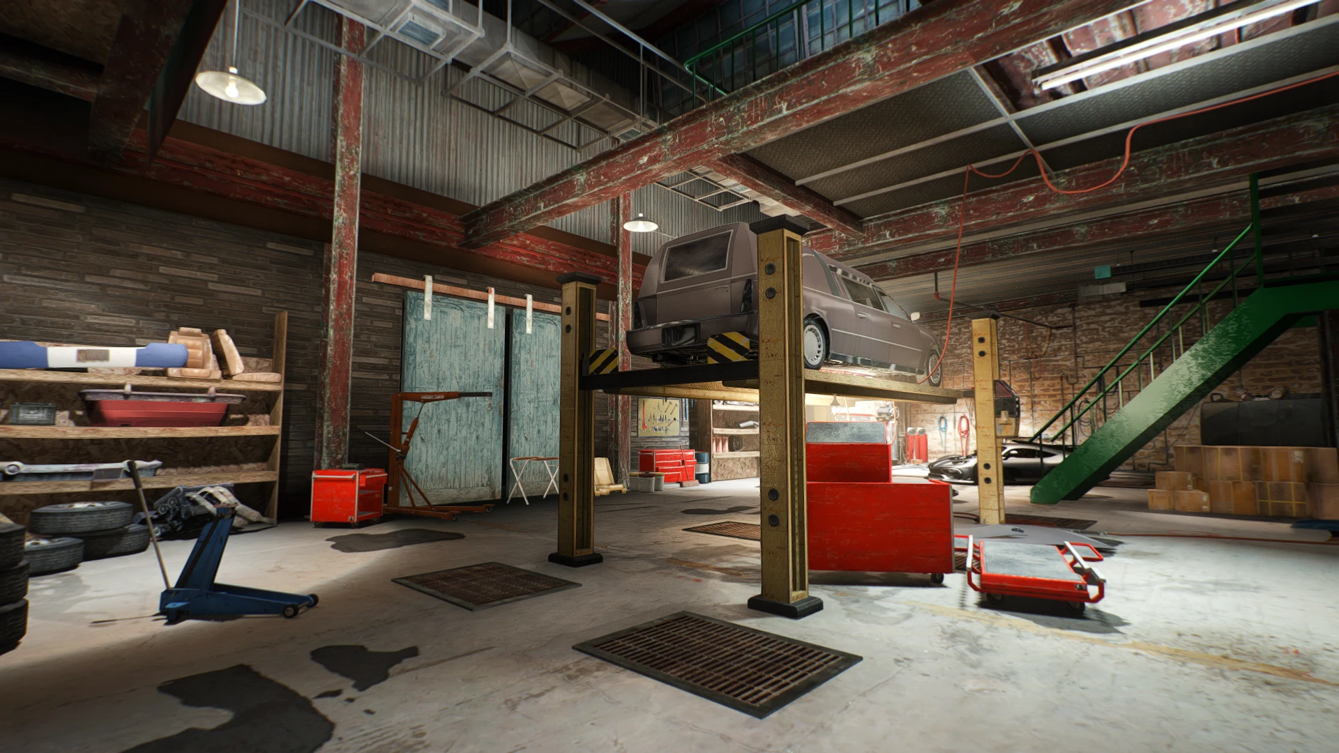 Los santos customs mlo tuning garage bays and lifts interior in FiveM