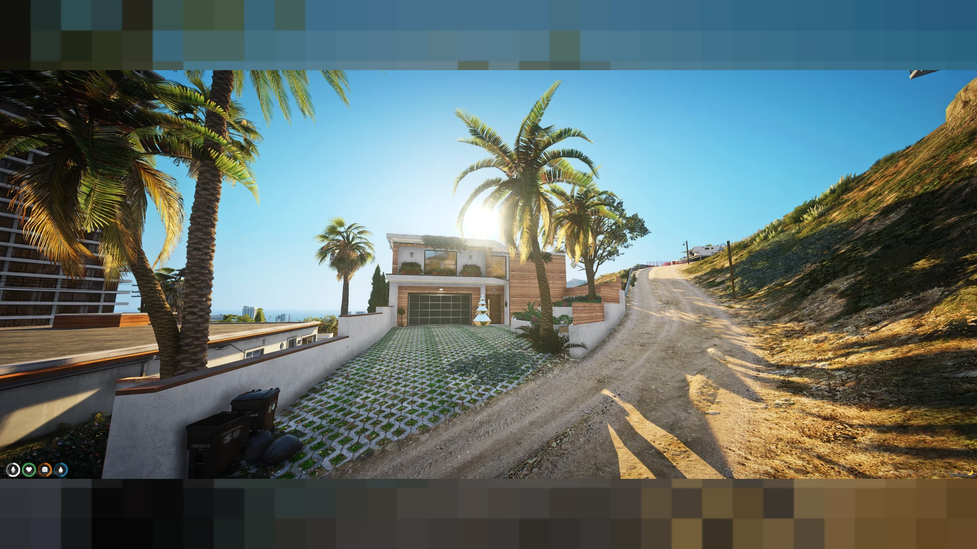 Hills house MLO modern hillside home for FiveM
