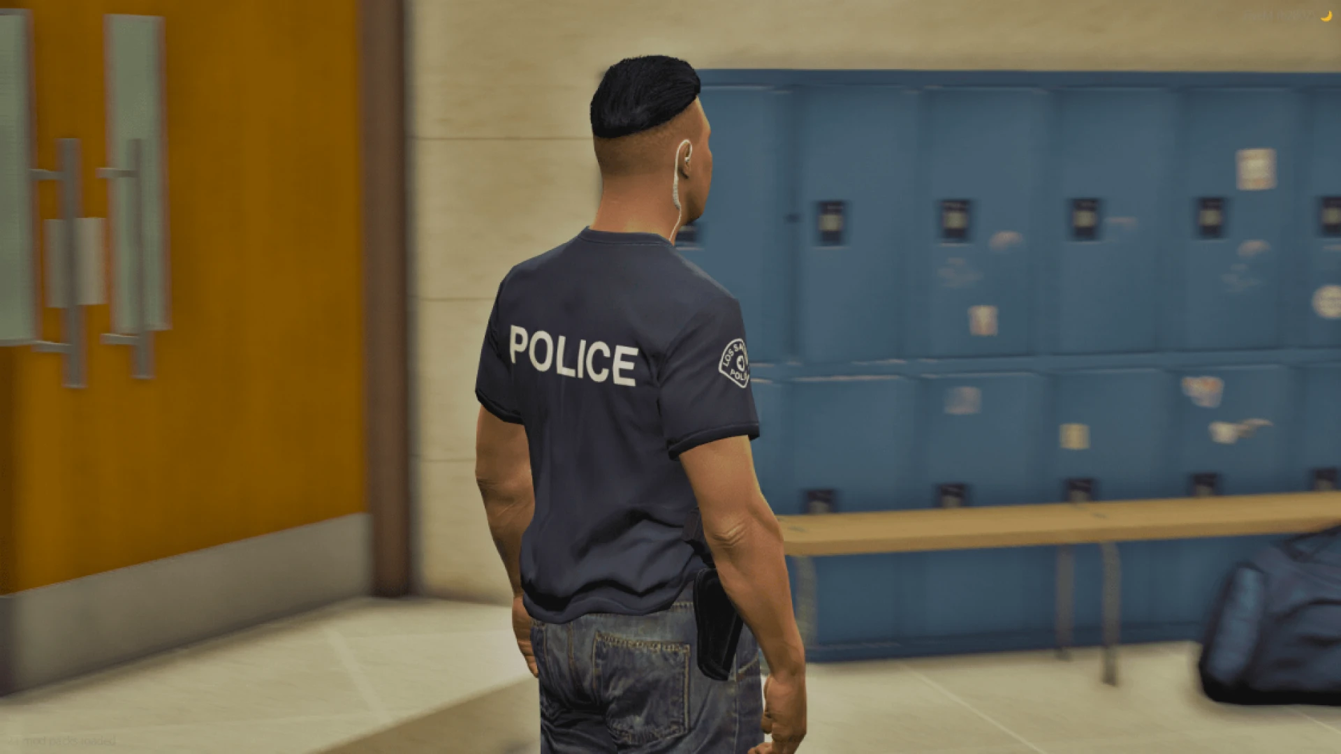 LSPD metro t-shirt worn by a FiveM police roleplay character — view 2