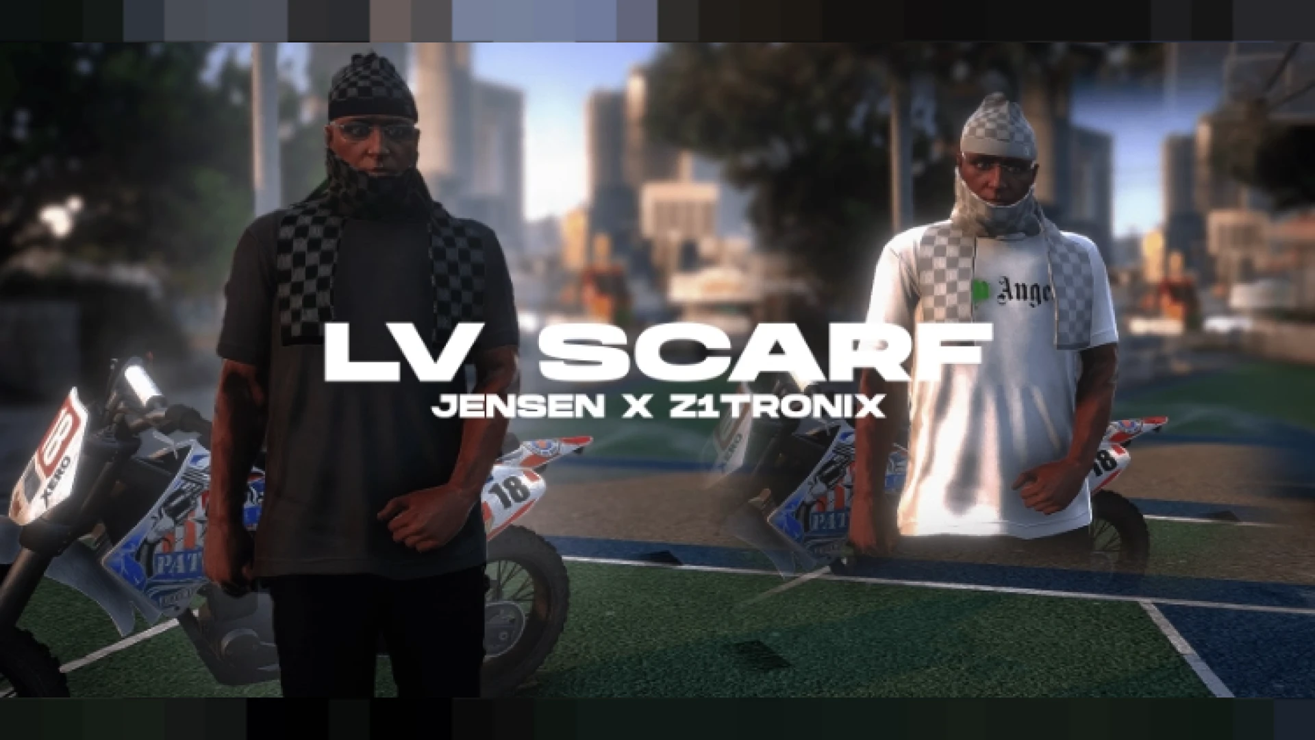 LV scarf accessory on a FiveM MP character