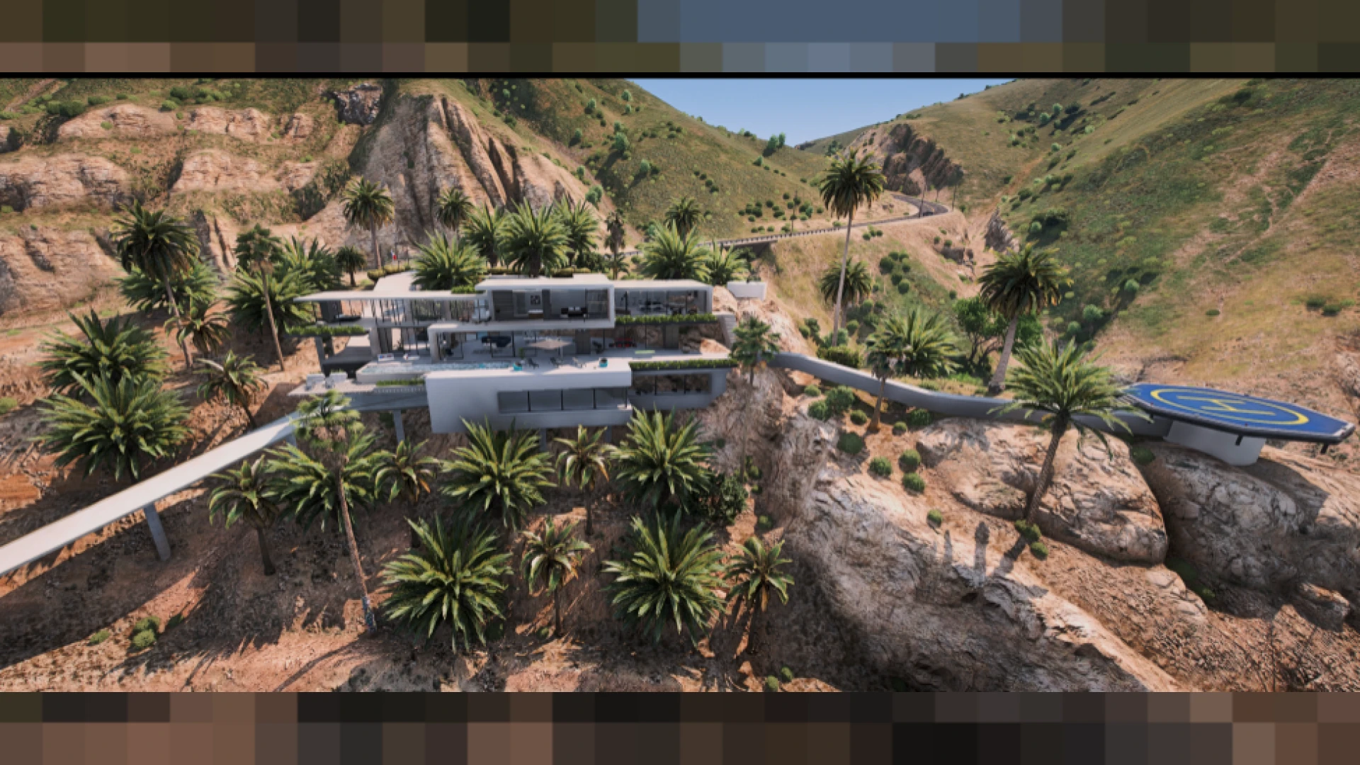 Mafia house interior with a boss office and lounge