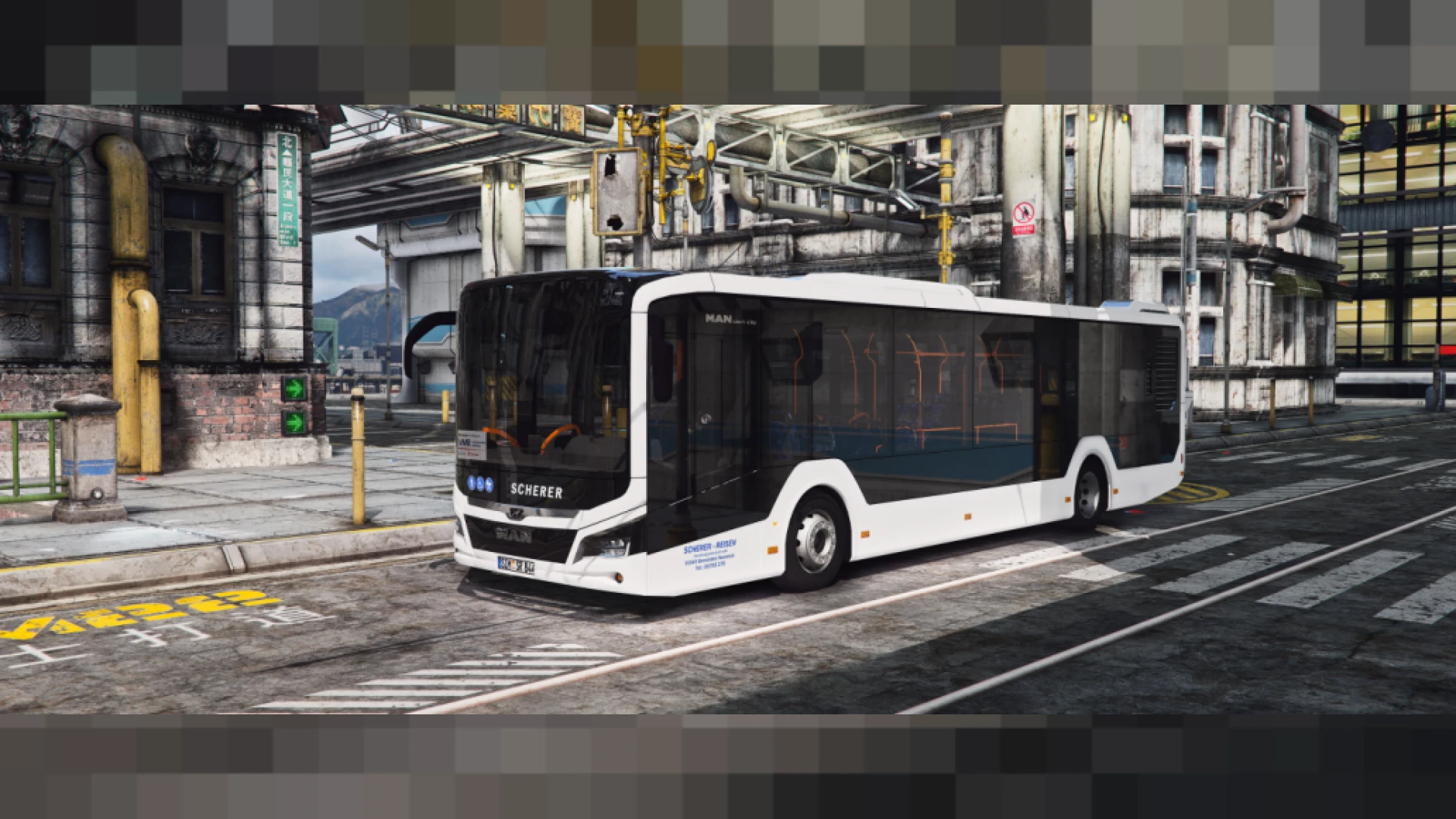 MAN Lions City bus FiveM add-on public transport vehicle