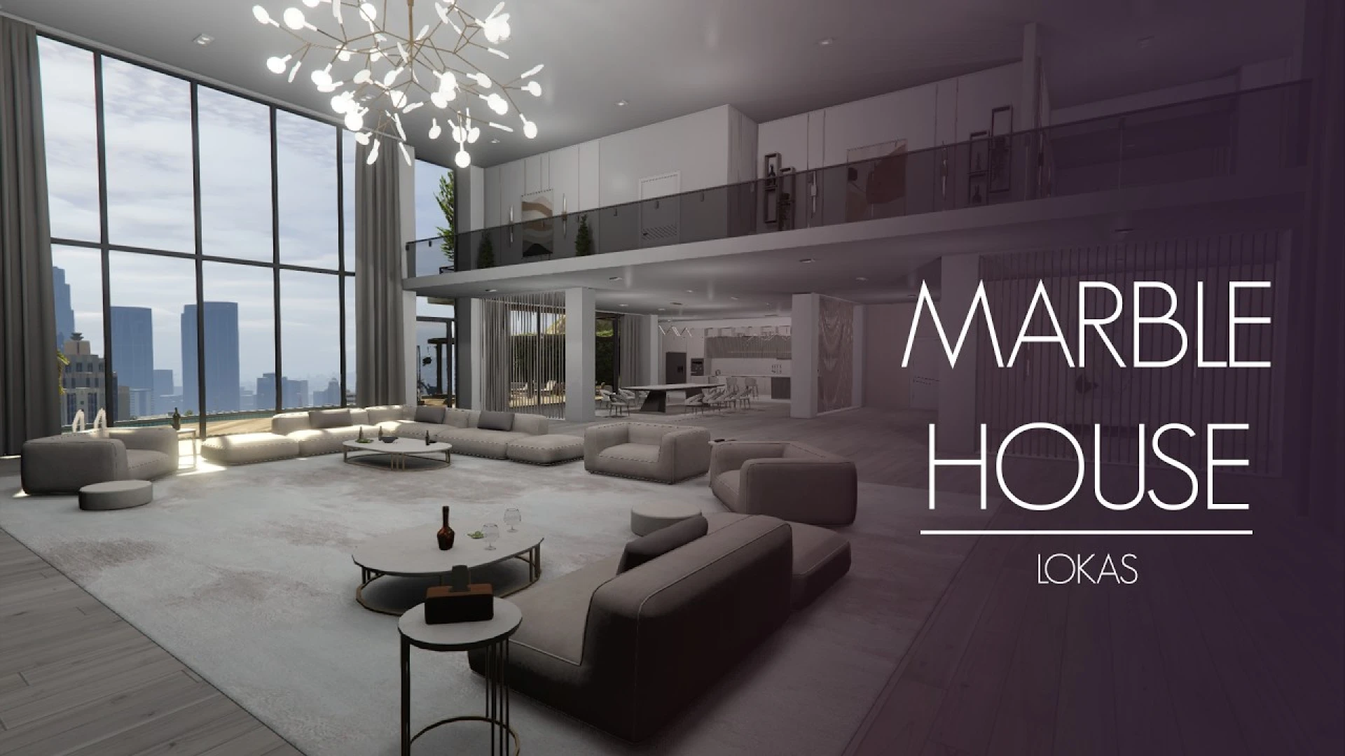 Marble House MLO modern luxury interior in FiveM