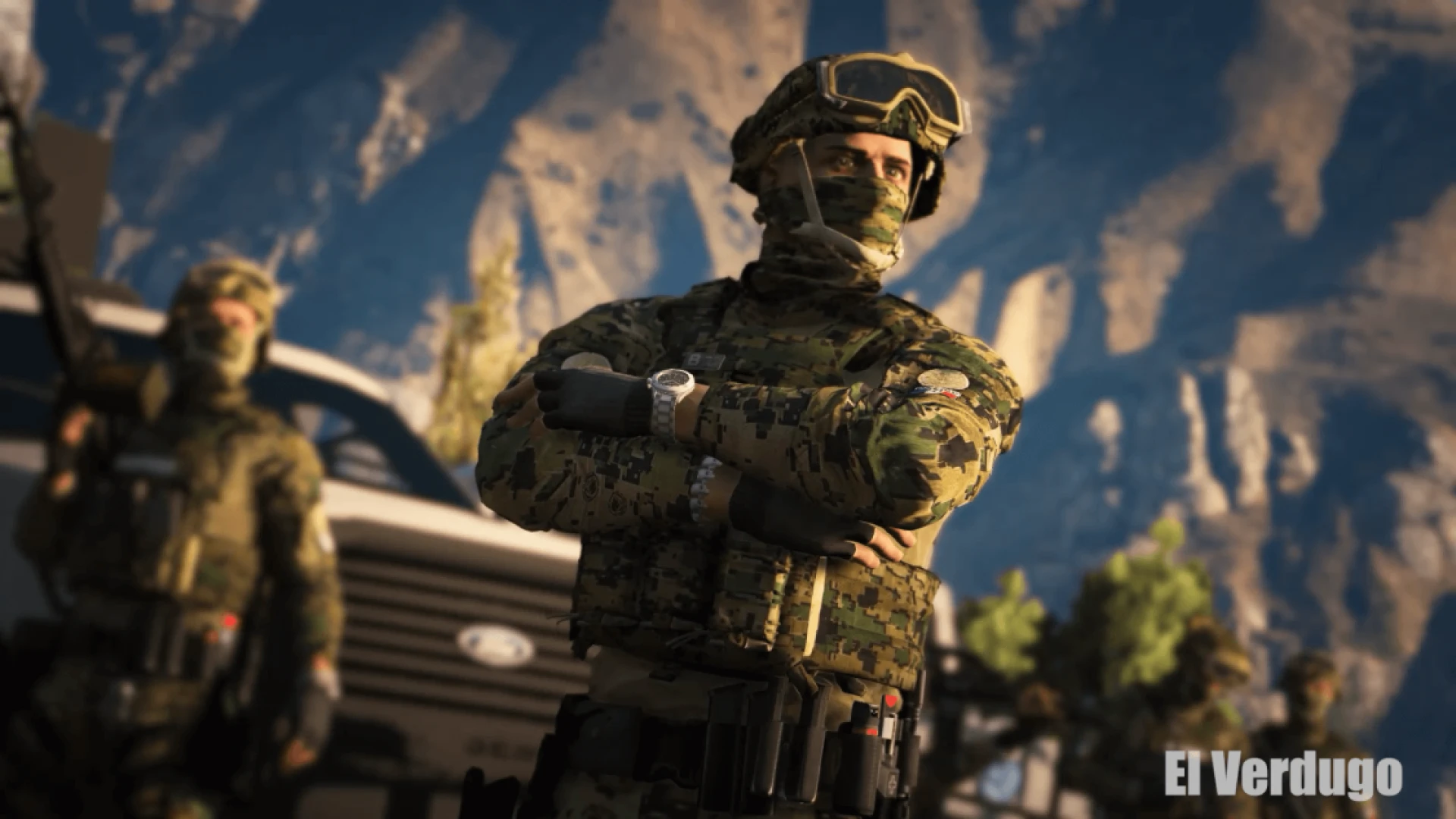 Marina de Mexico uniform pack worn by a FiveM navy character