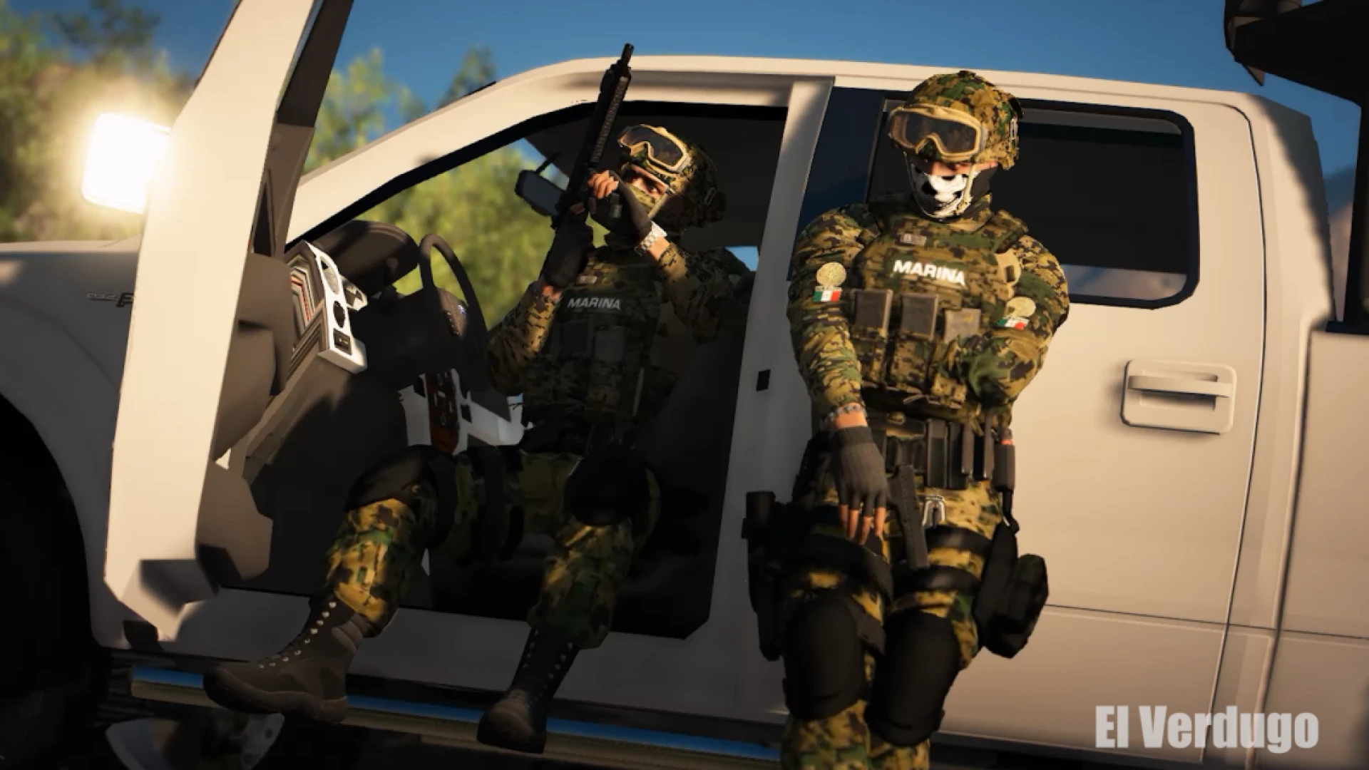 Marina de Mexico uniform pack worn by a FiveM navy character — view 2