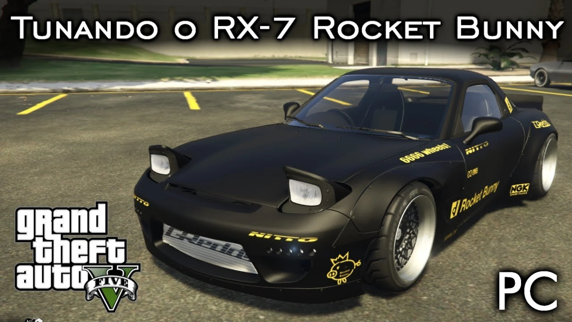 Mazda RX-7 Rocket Bunny widebody drift car for FiveM — view 2