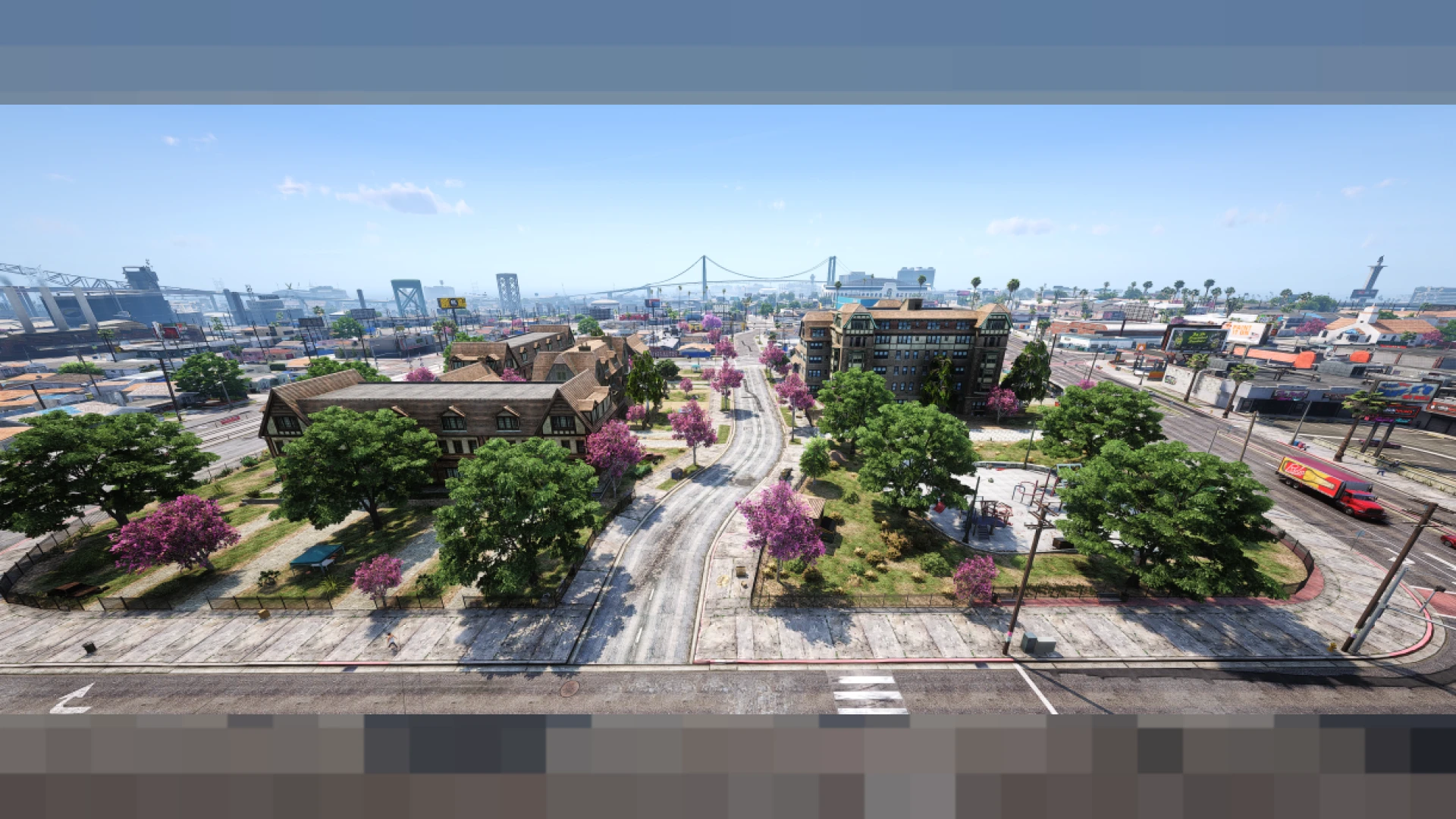 Street view of the chicago hood mlo with houses and alleys