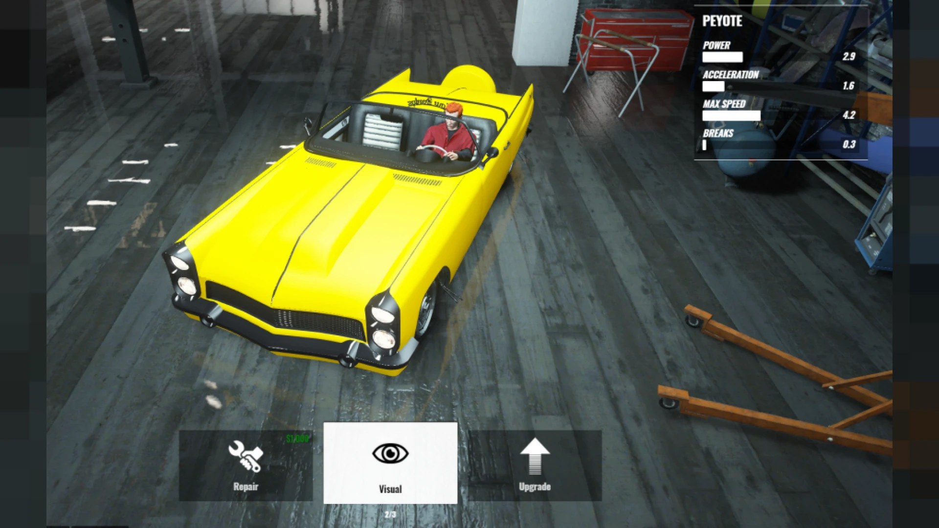 Mechanic Job FiveM mechanic script — repairing a vehicle in the garage