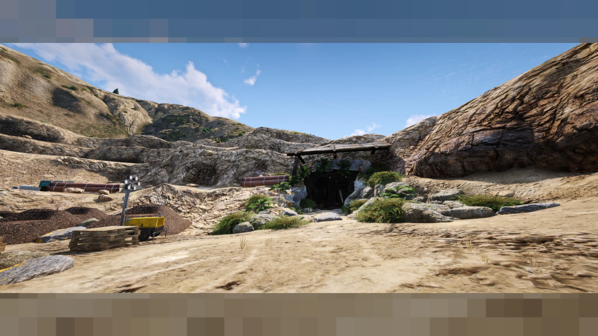 Underground tunnels of a mining shafts MLO for FiveM