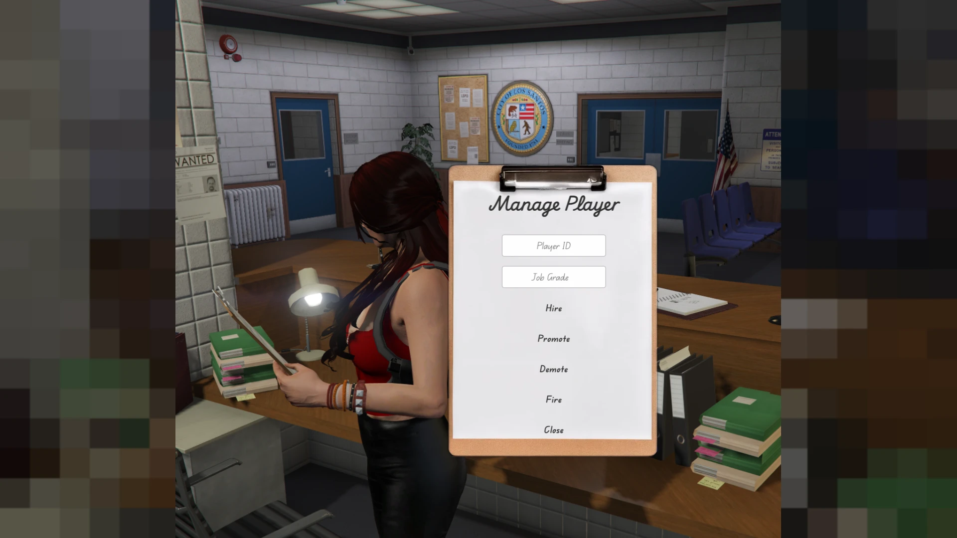 Multijob system menu on a FiveM roleplay server — view 2