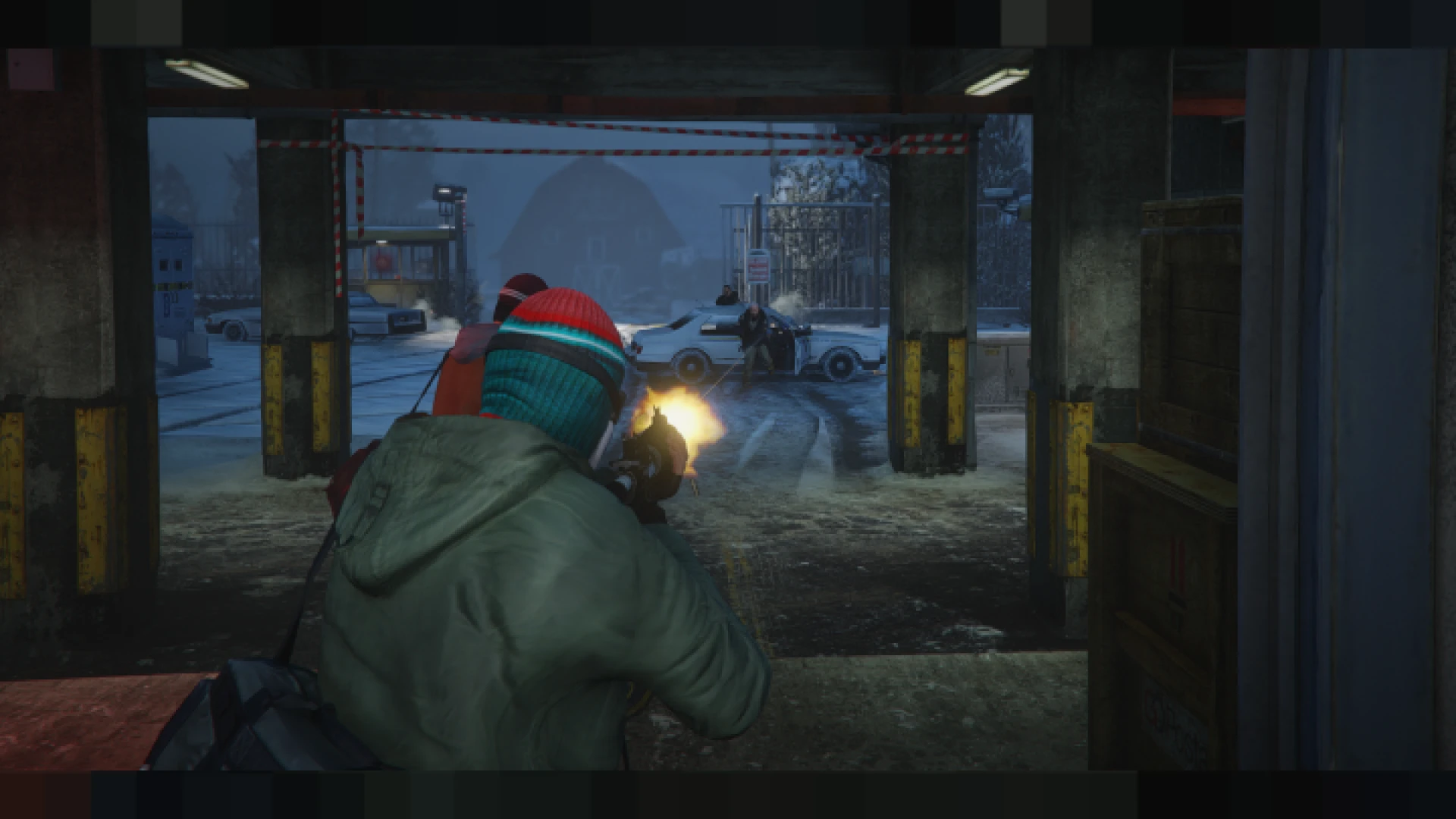 MVP ReShade preset applied to a FiveM street scene — view 2