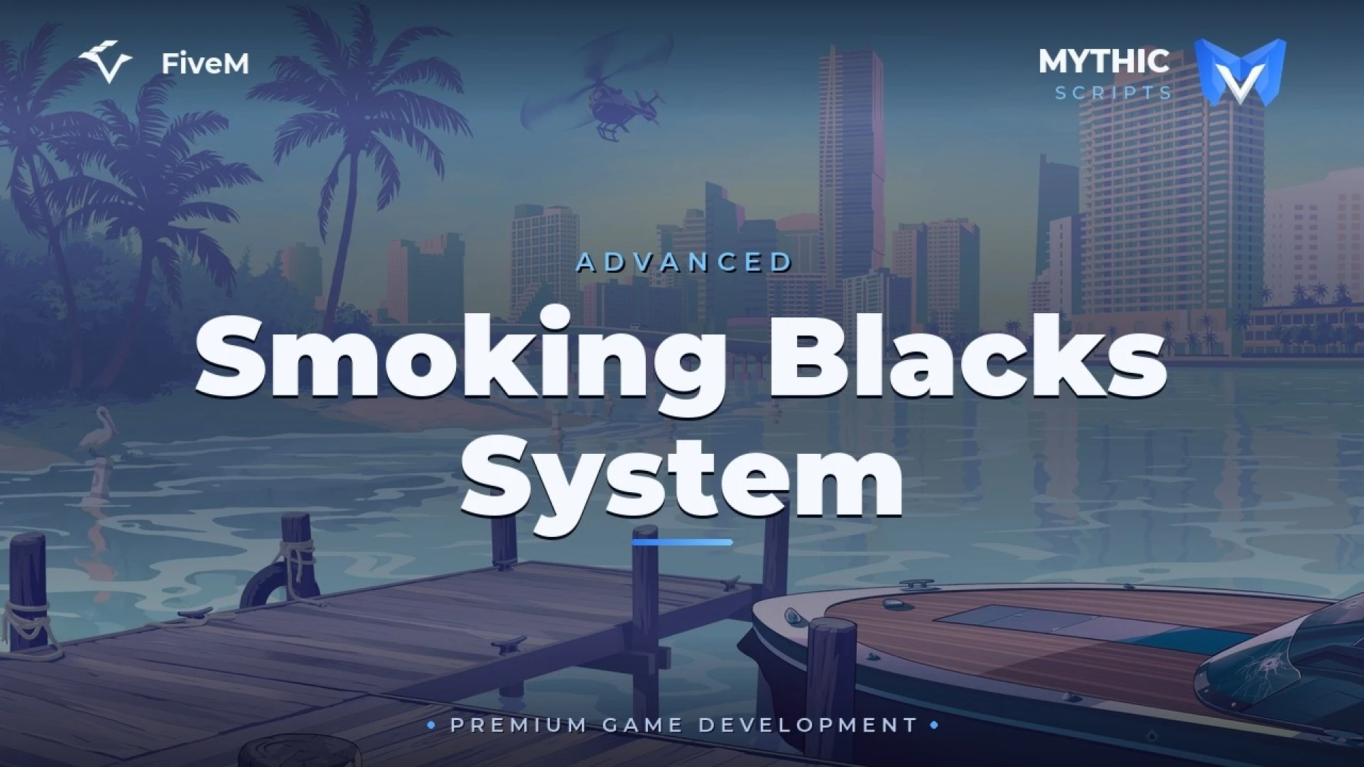 Black mild system smoking animation with lit cigarillo in FiveM — view 2
