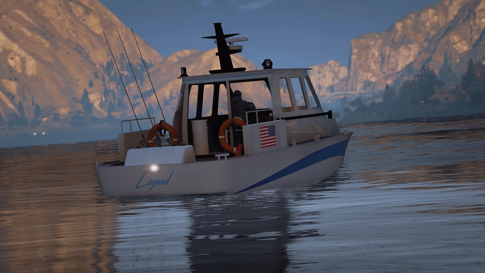 Nagasaki Navigator boat FiveM add-on lore-friendly vessel on the water — view 2