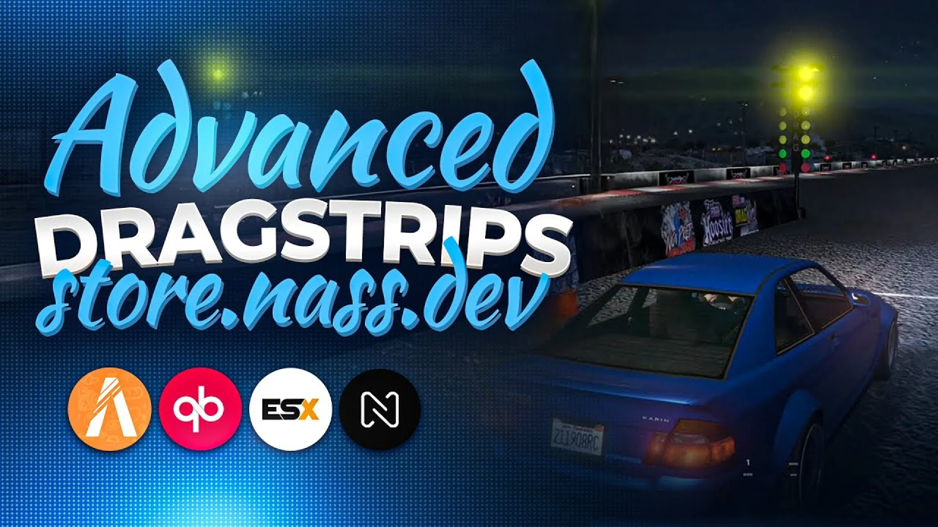 Drag Racing Script head-to-head timing UI in FiveM