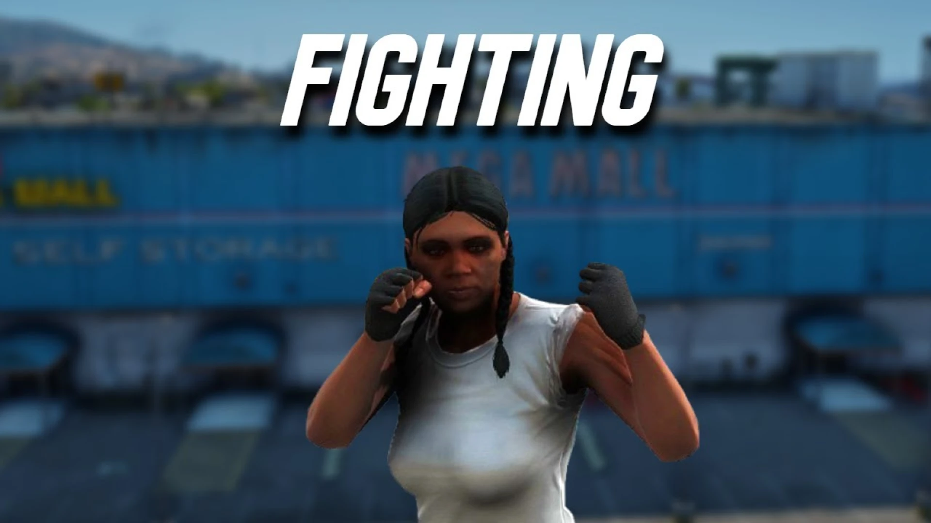 Nass fighting system finisher animation in a FiveM brawl — view 2