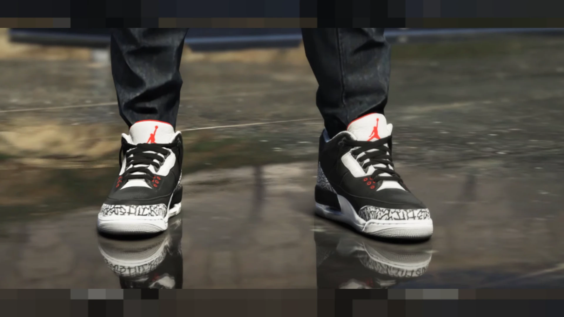 Jordan sneakers for FiveM MP male shown on a ped