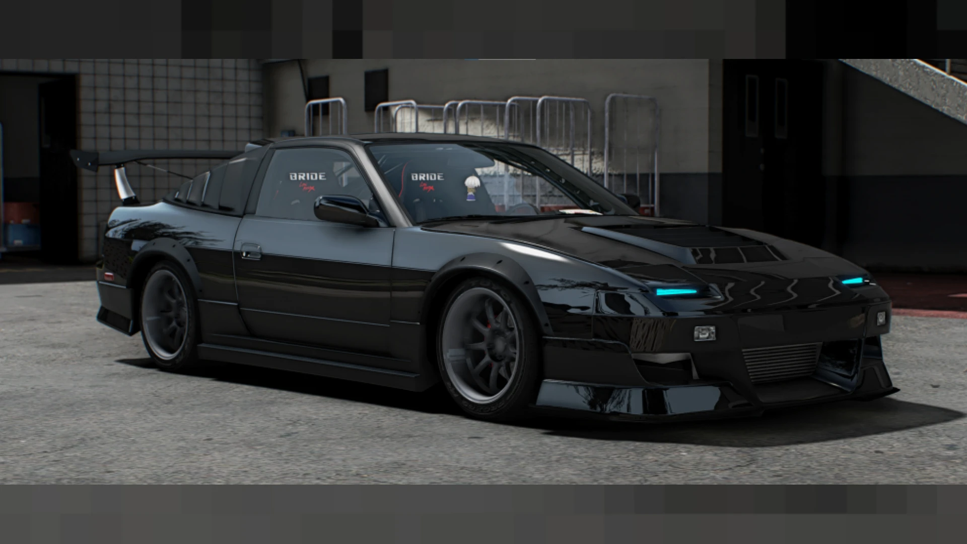 Nissan 180SX drift spec tuner coupe for FiveM