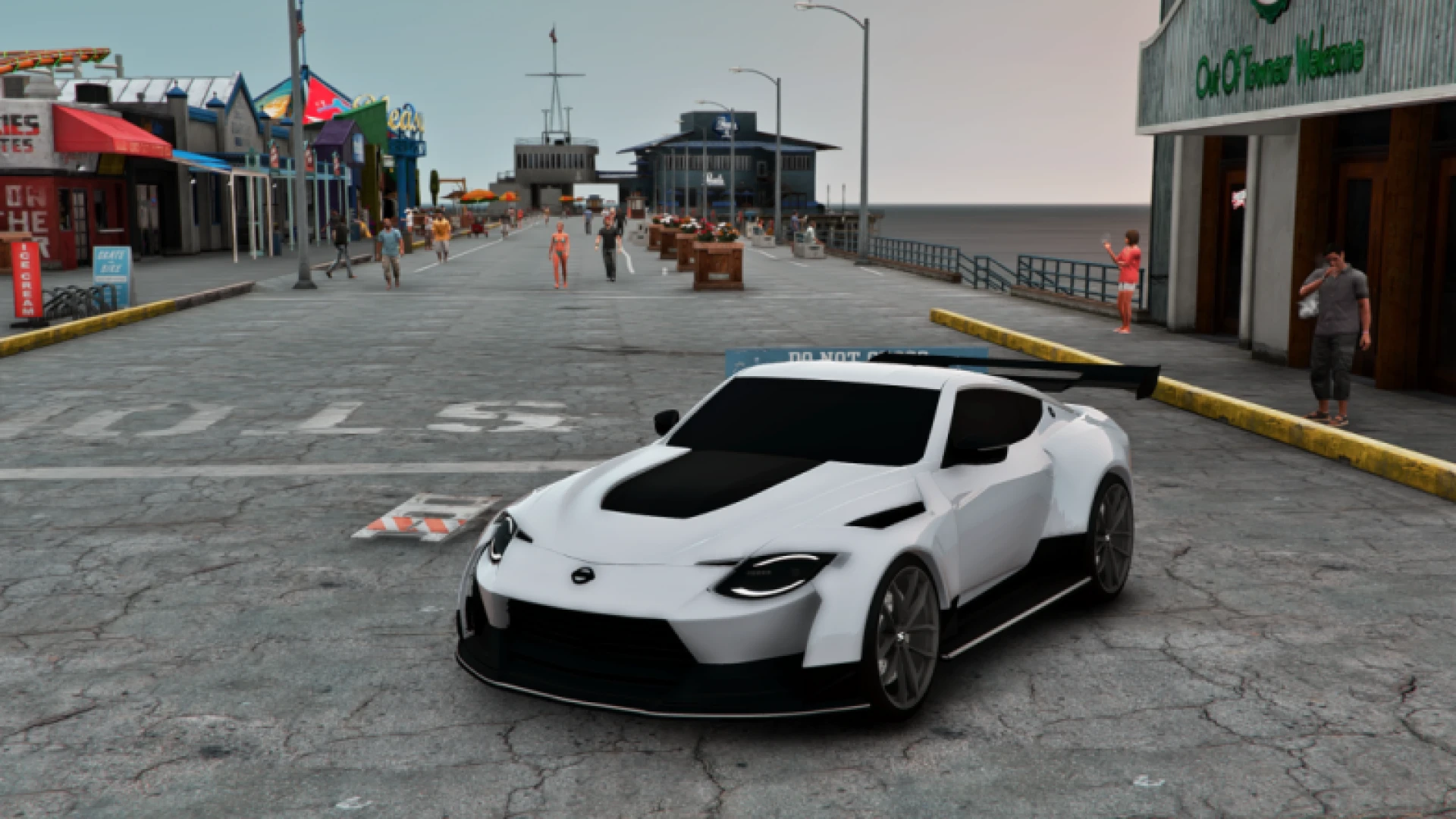 Nissan 400Z Hycade widebody drift build FiveM add-on