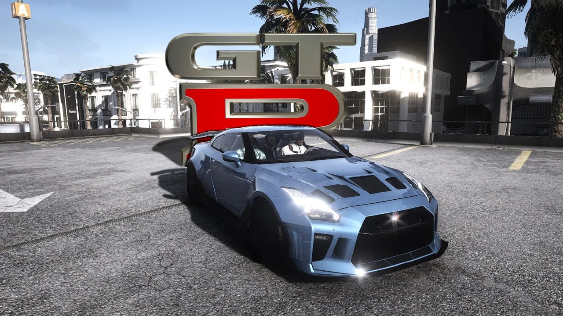Nissan GT-R35 Nismo animated lights add-on car in FiveM