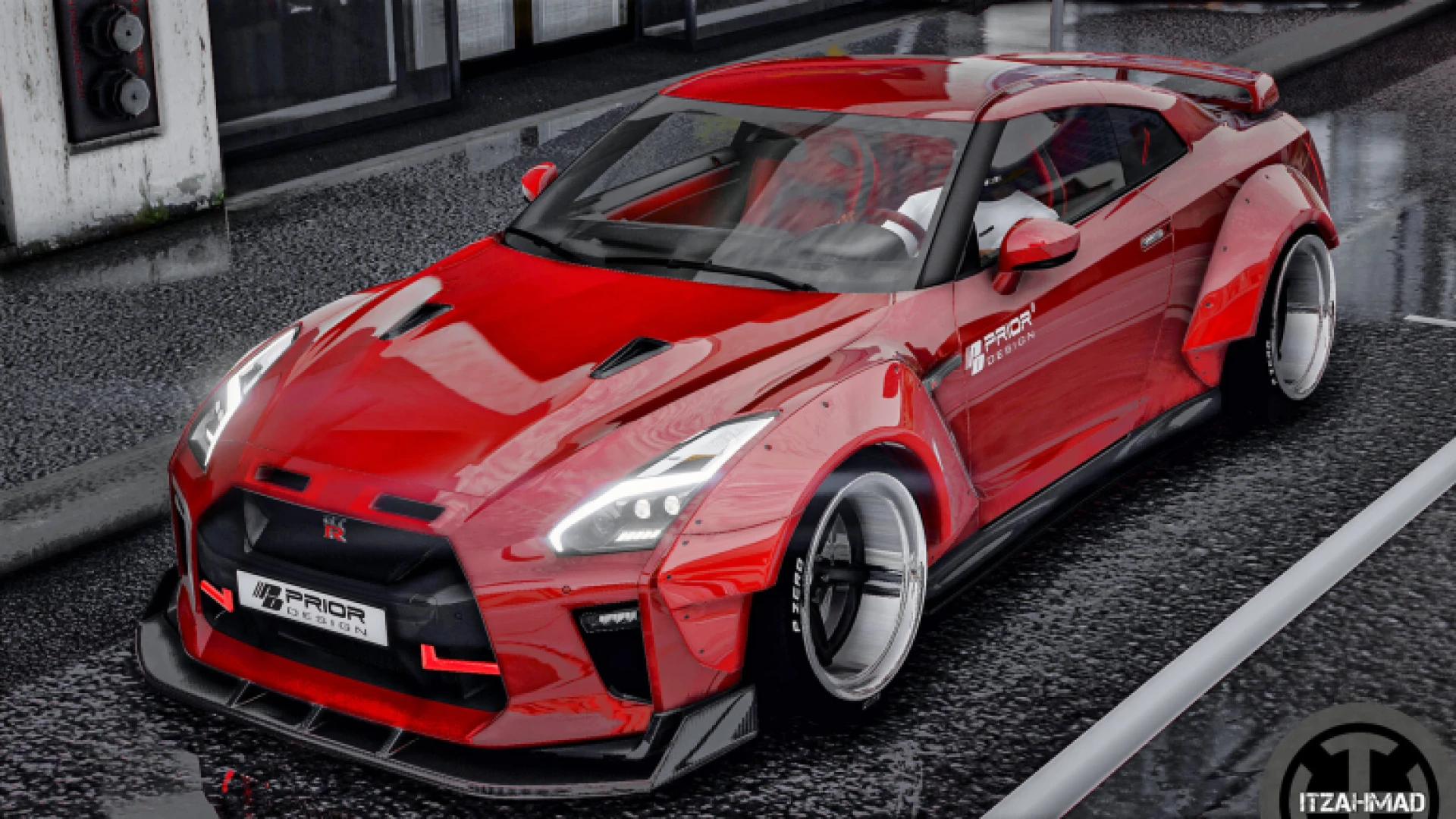 Nissan GTR R35 Prior Design widebody FiveM add-on car