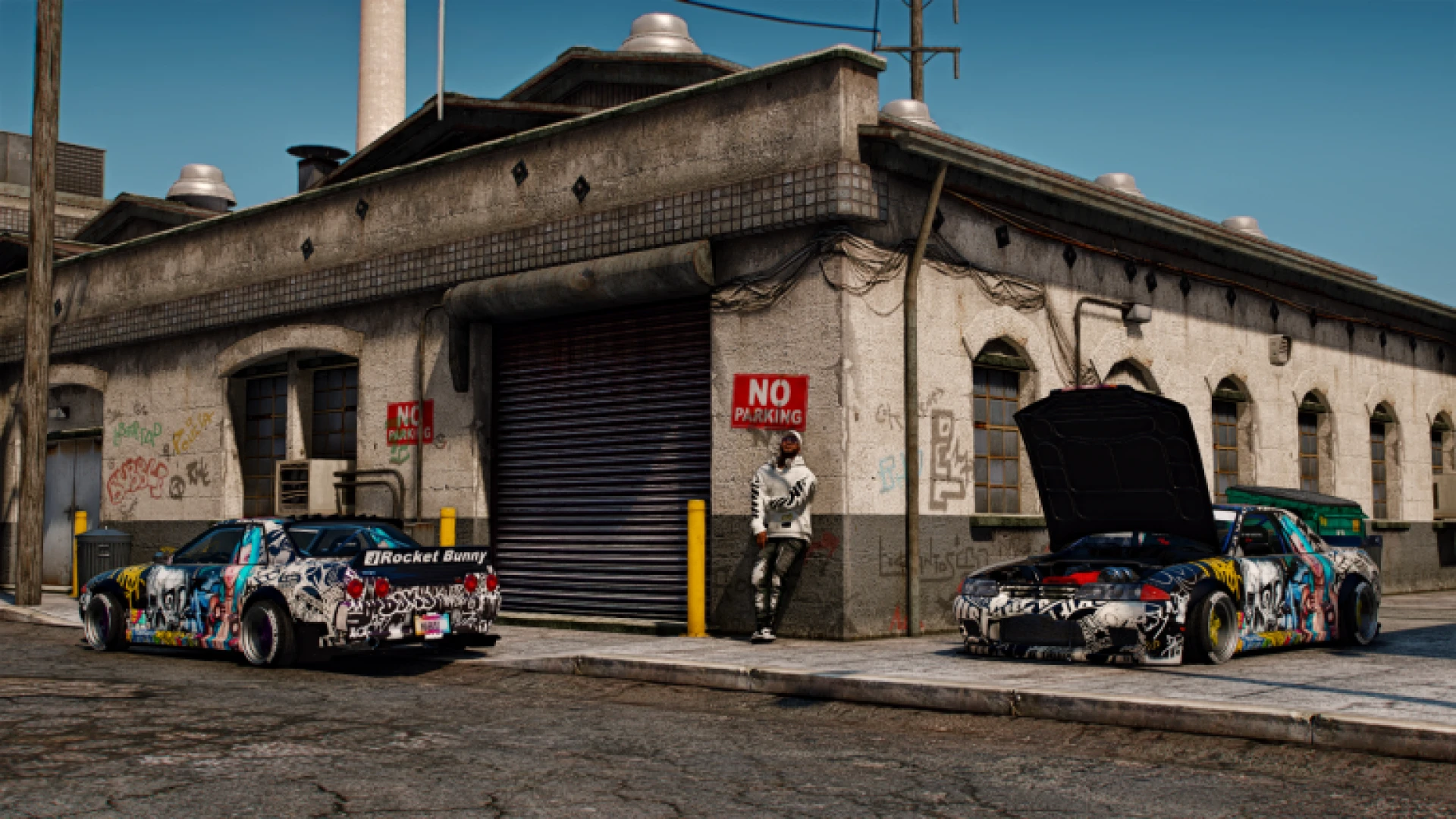 Nissan Skyline R32 Rocket Bunny widebody car for FiveM