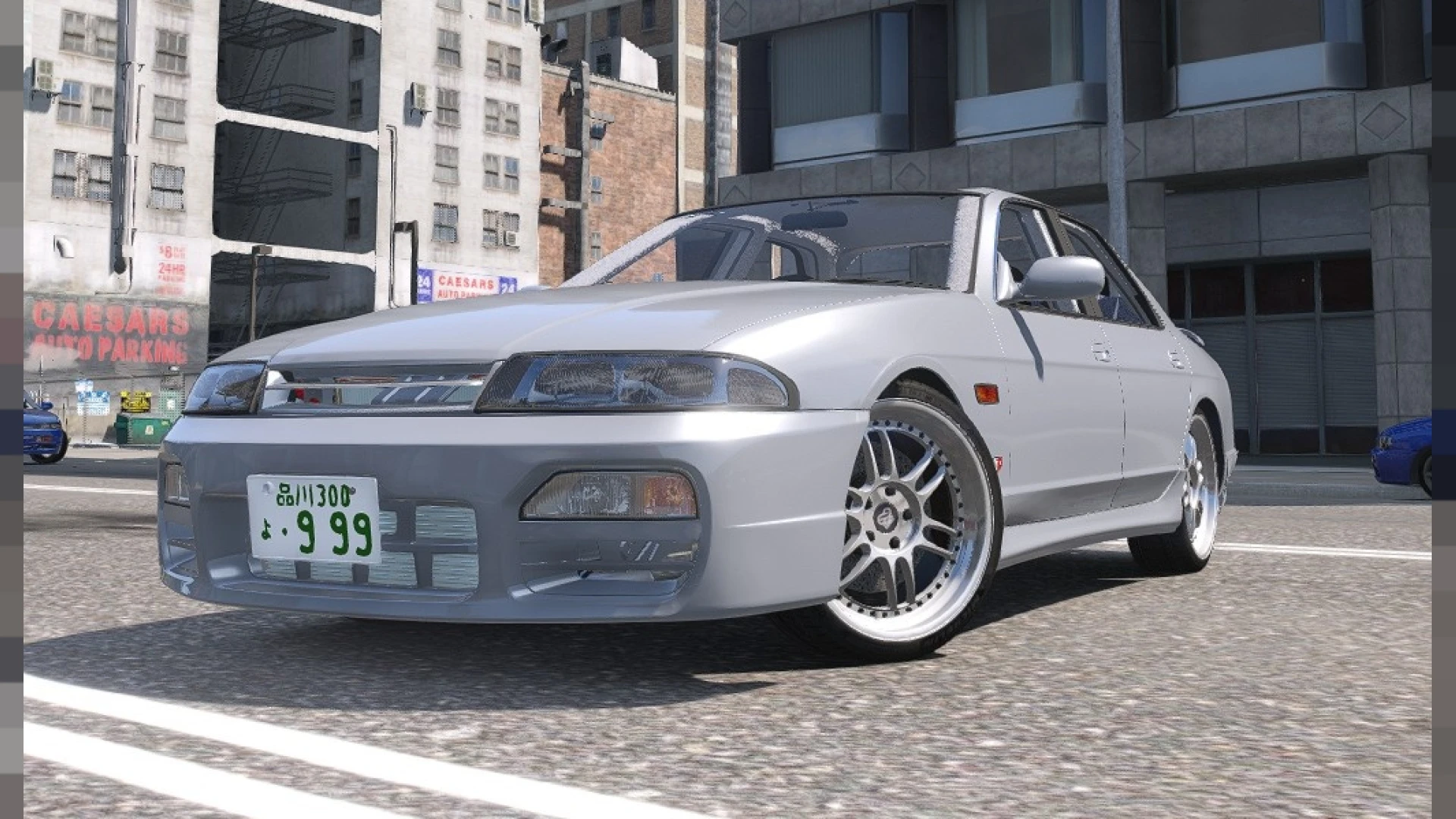 Nissan Skyline R33 GTS25-t ECR33 JDM sedan in a FiveM server