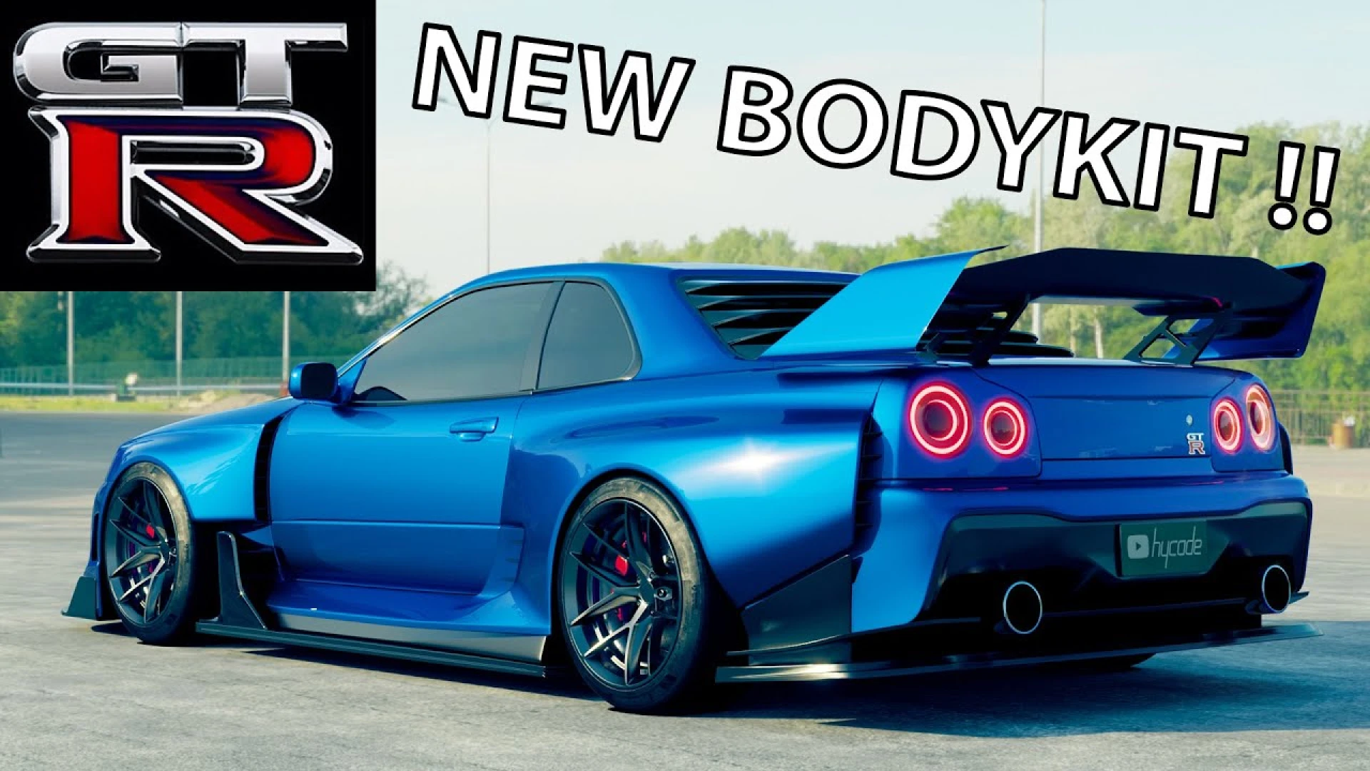 Nissan Skyline R34 Hycade Stage 2 GT-R add-on for FiveM at a car meet — view 2