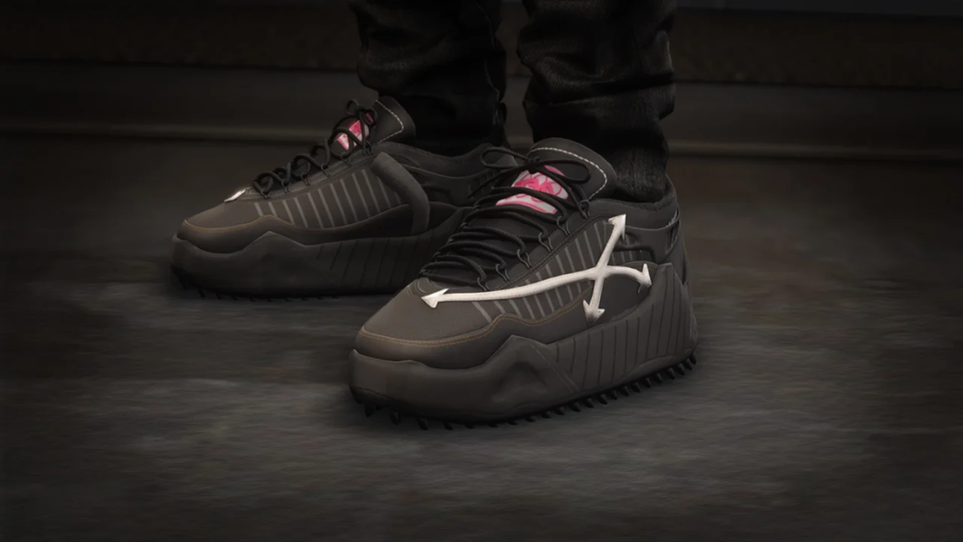 Off-white shoes on MP male and female FiveM characters