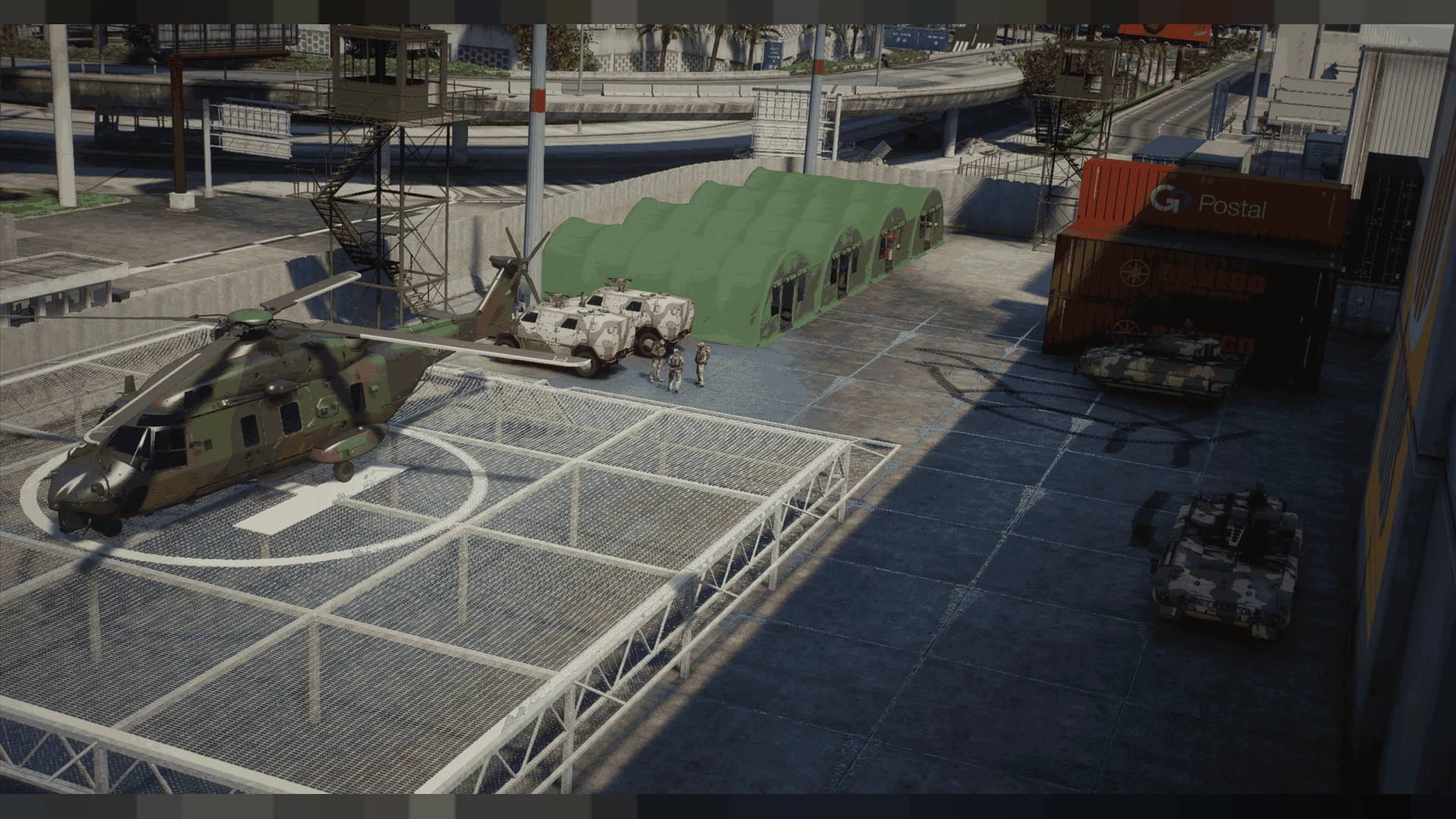 Military outpost mlo fortified position with towers for FiveM combat