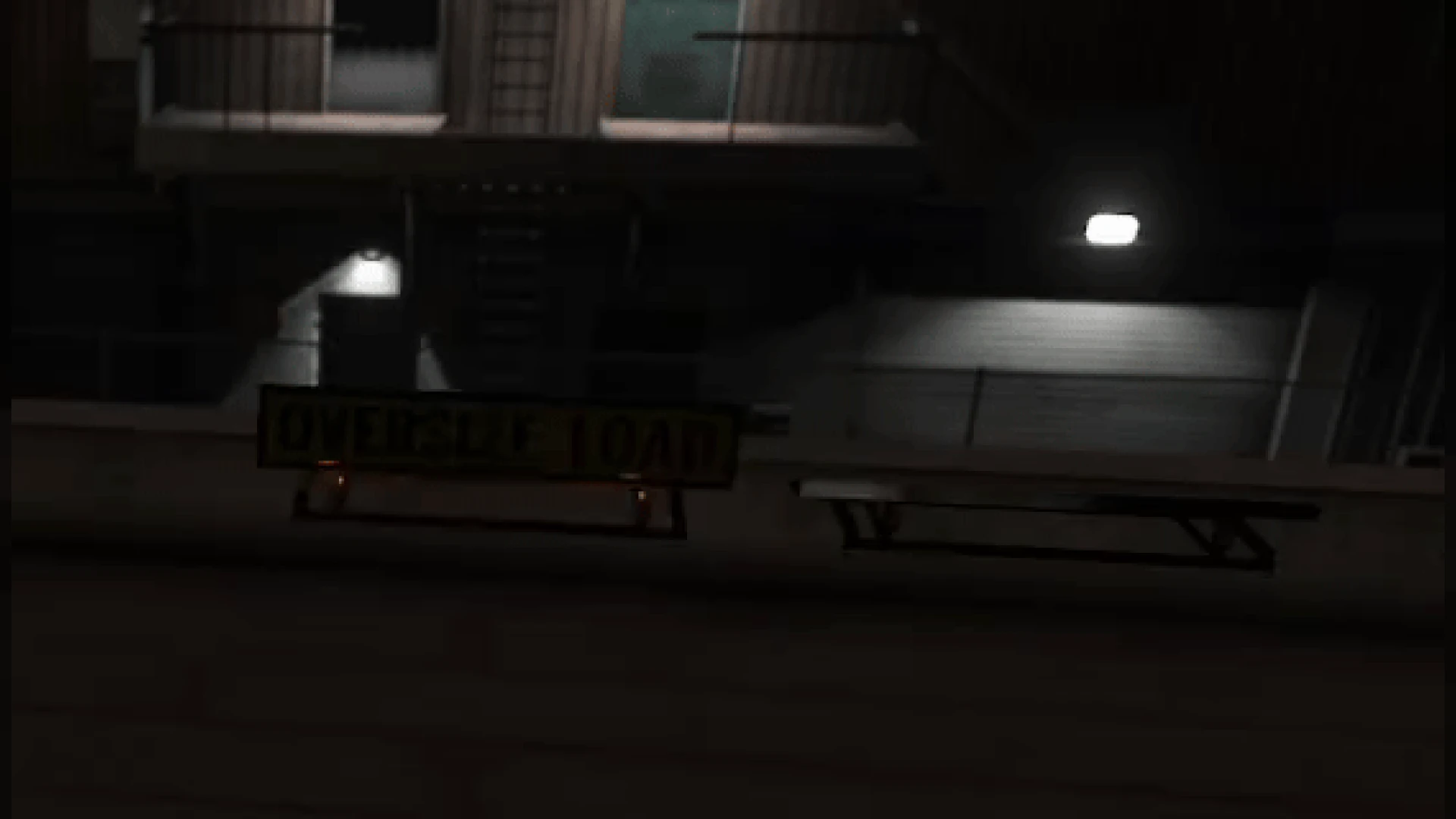 Oversize load sign prop mounted for haulage convoy roleplay in FiveM
