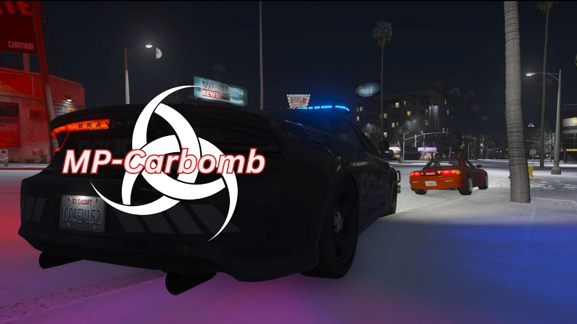 Car bomb being planted on a vehicle using ox_target in FiveM — view 2