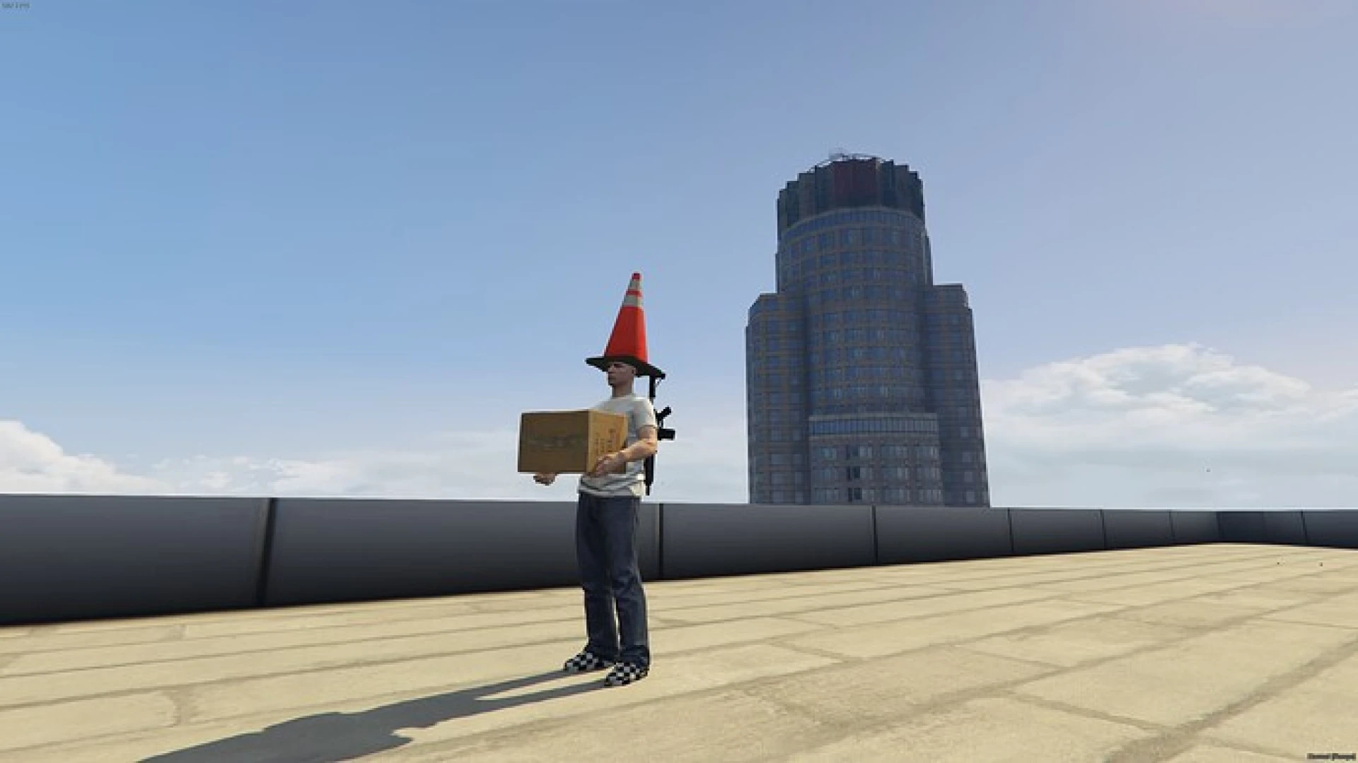 OX Inventory Backitems FiveM backitems addon — weapons shown on a character back