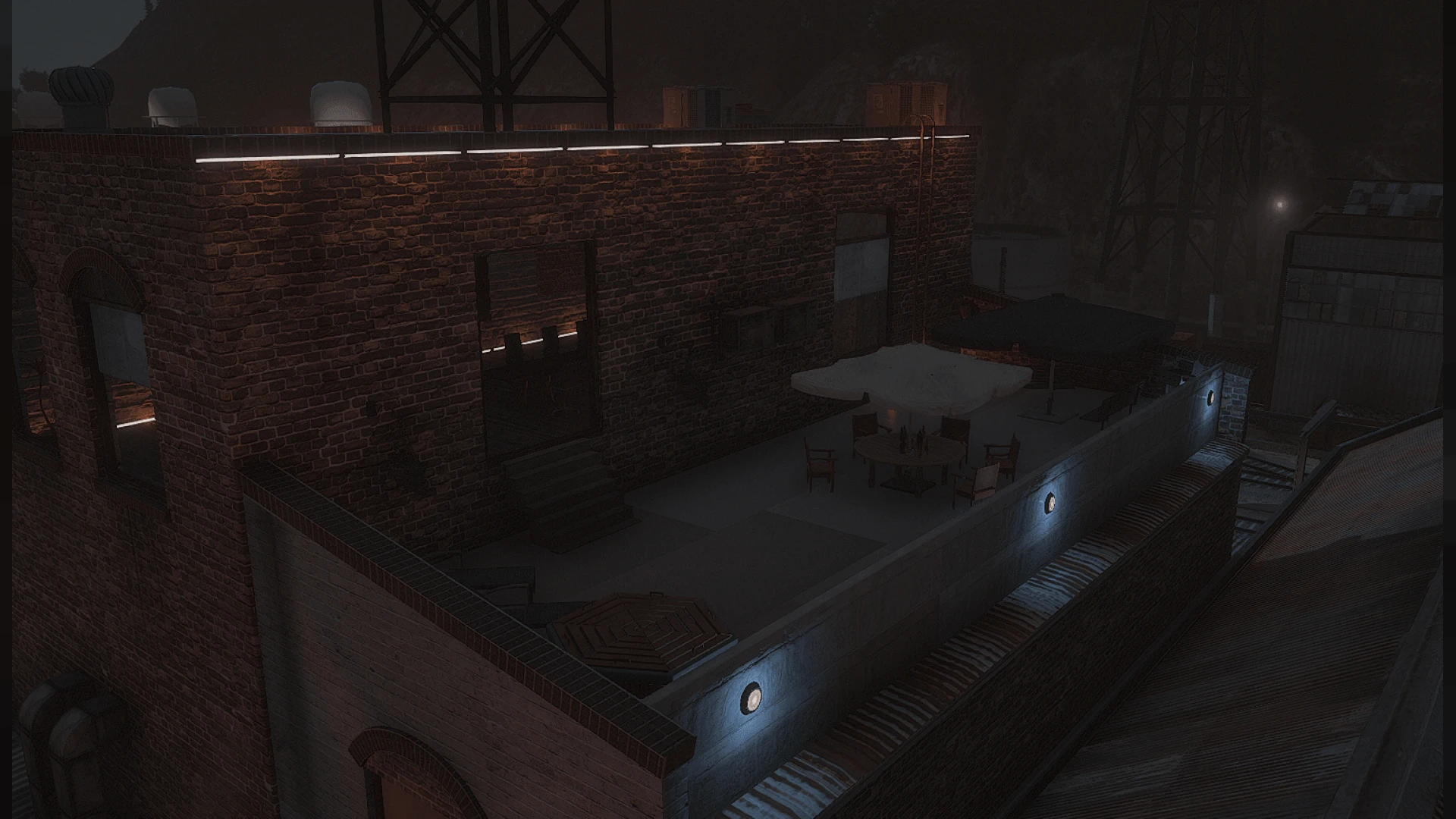 Pableto hideout mlo interior with makeshift furniture and stashes — view 2
