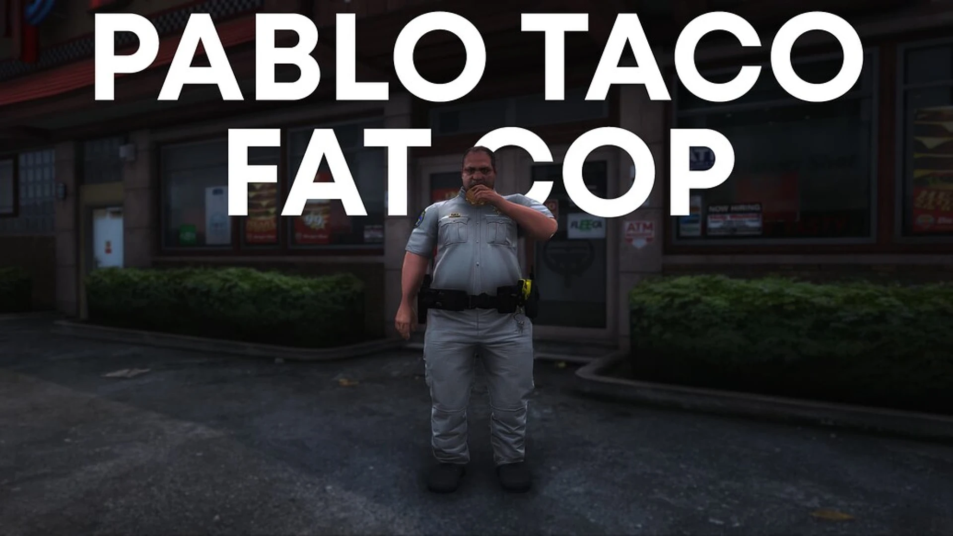 Fat cop ped Pablo Taco police character for FiveM
