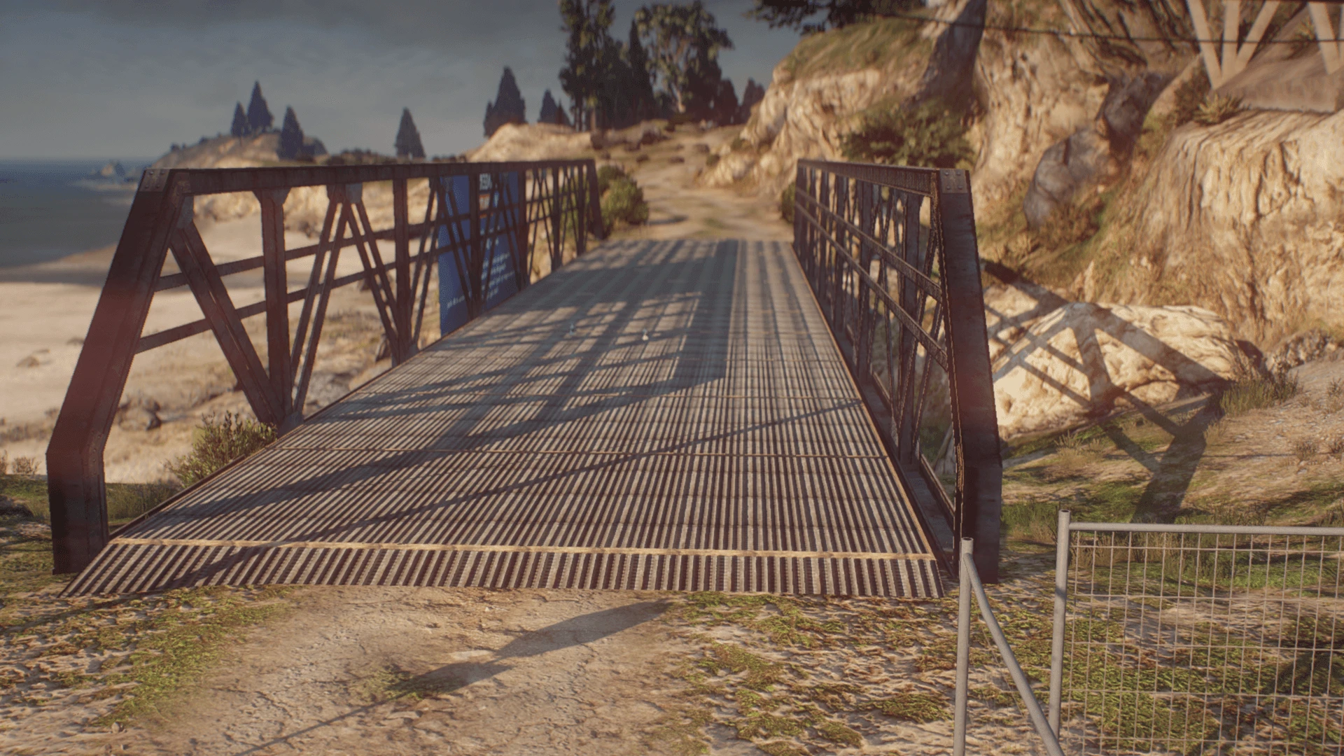 Paleto bridge mlo spanning the river with reinforced supports — view 2