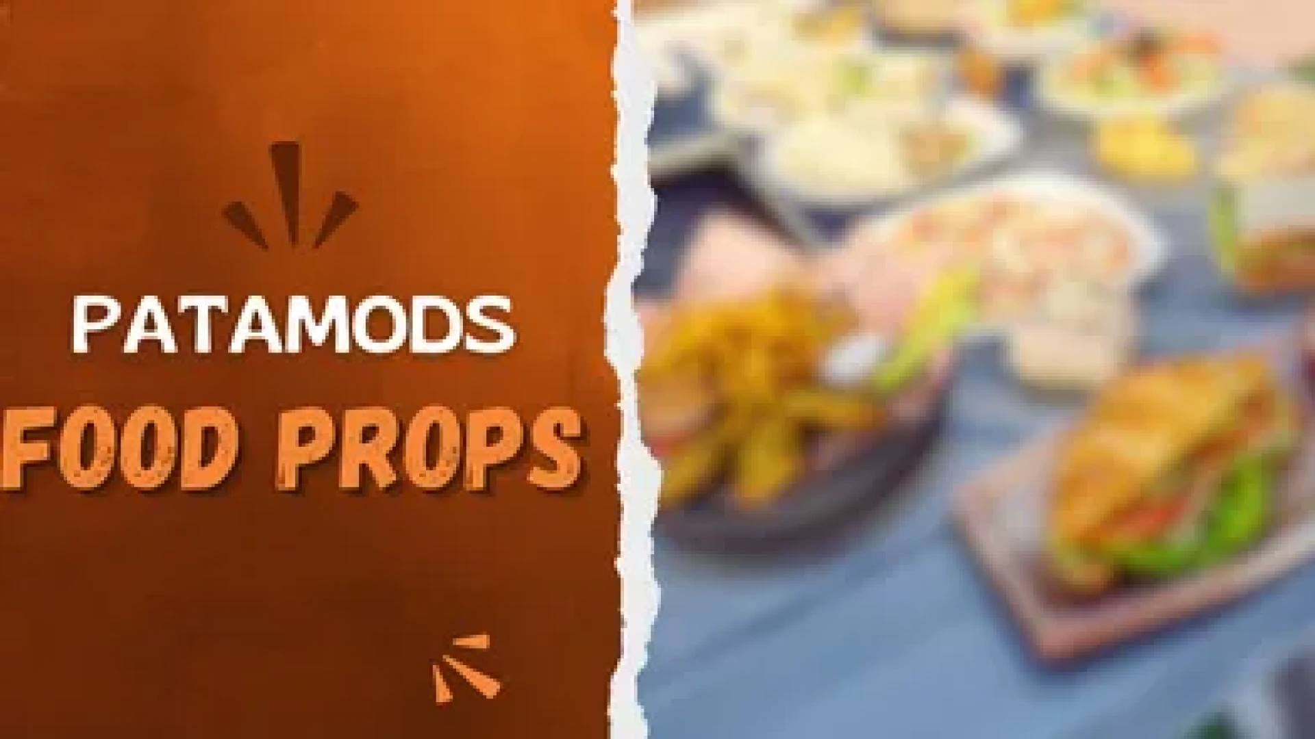 Food props pack of detailed meals, ingredients, and kitchen items