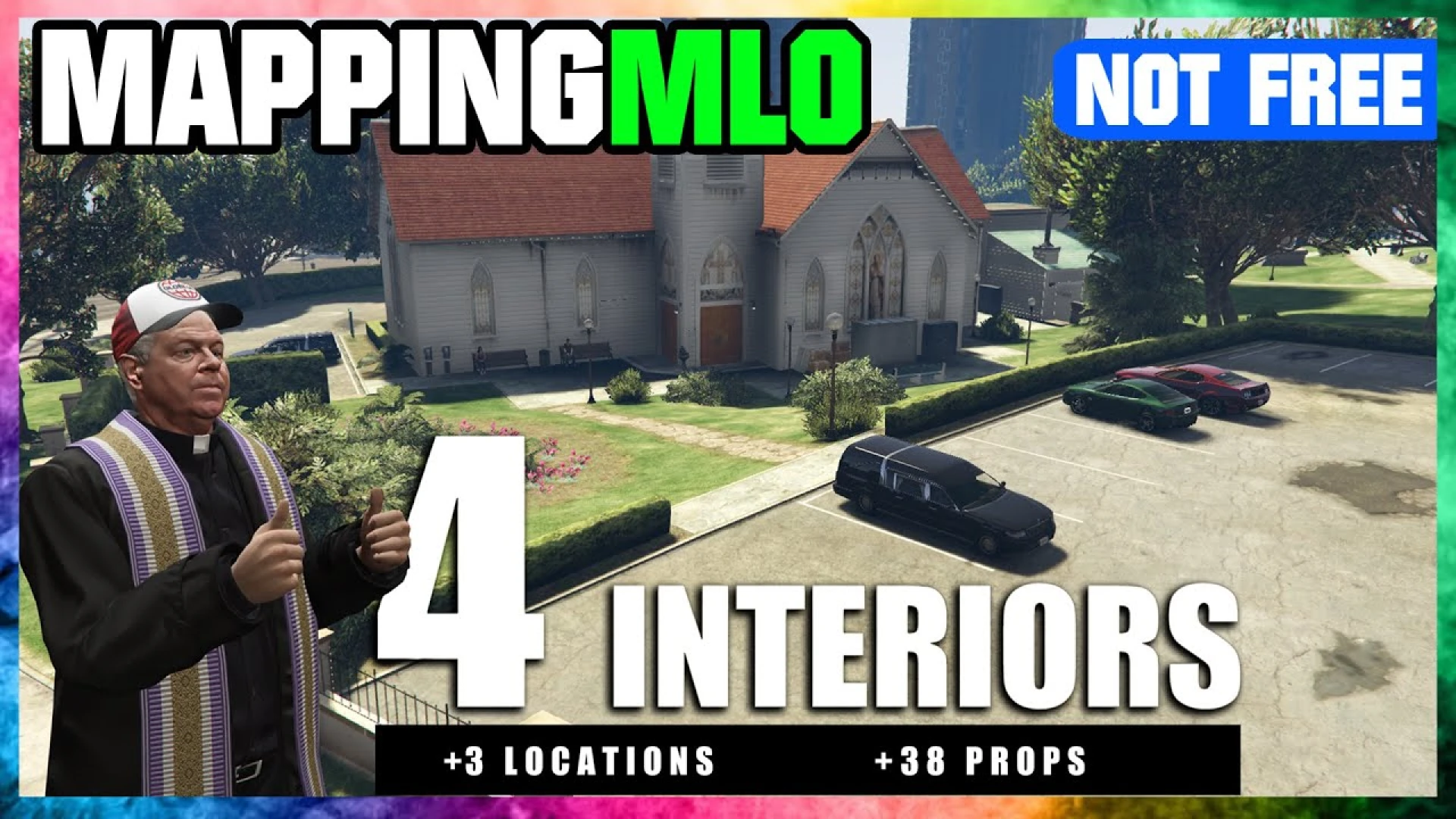 Patoche church MLO interior for FiveM roleplay